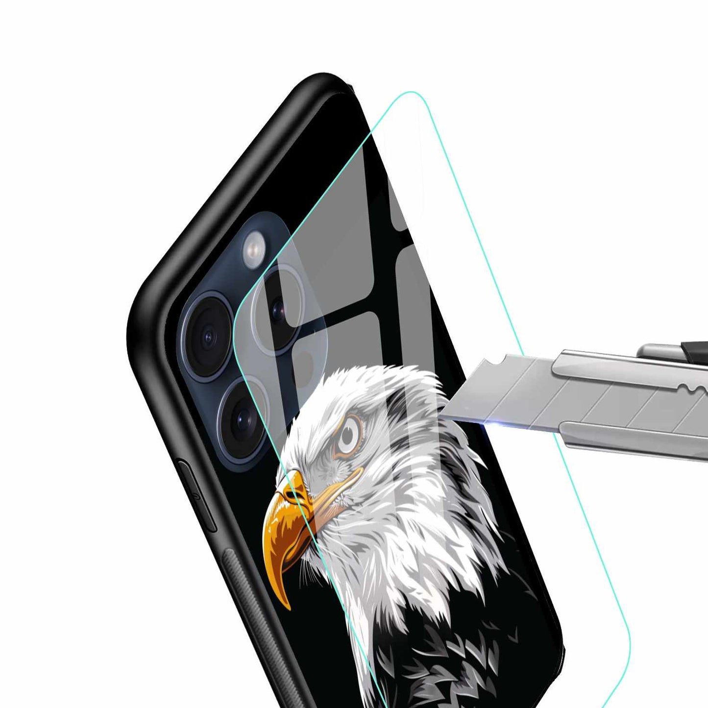 Bald Eagle Printed Original Glass Cover