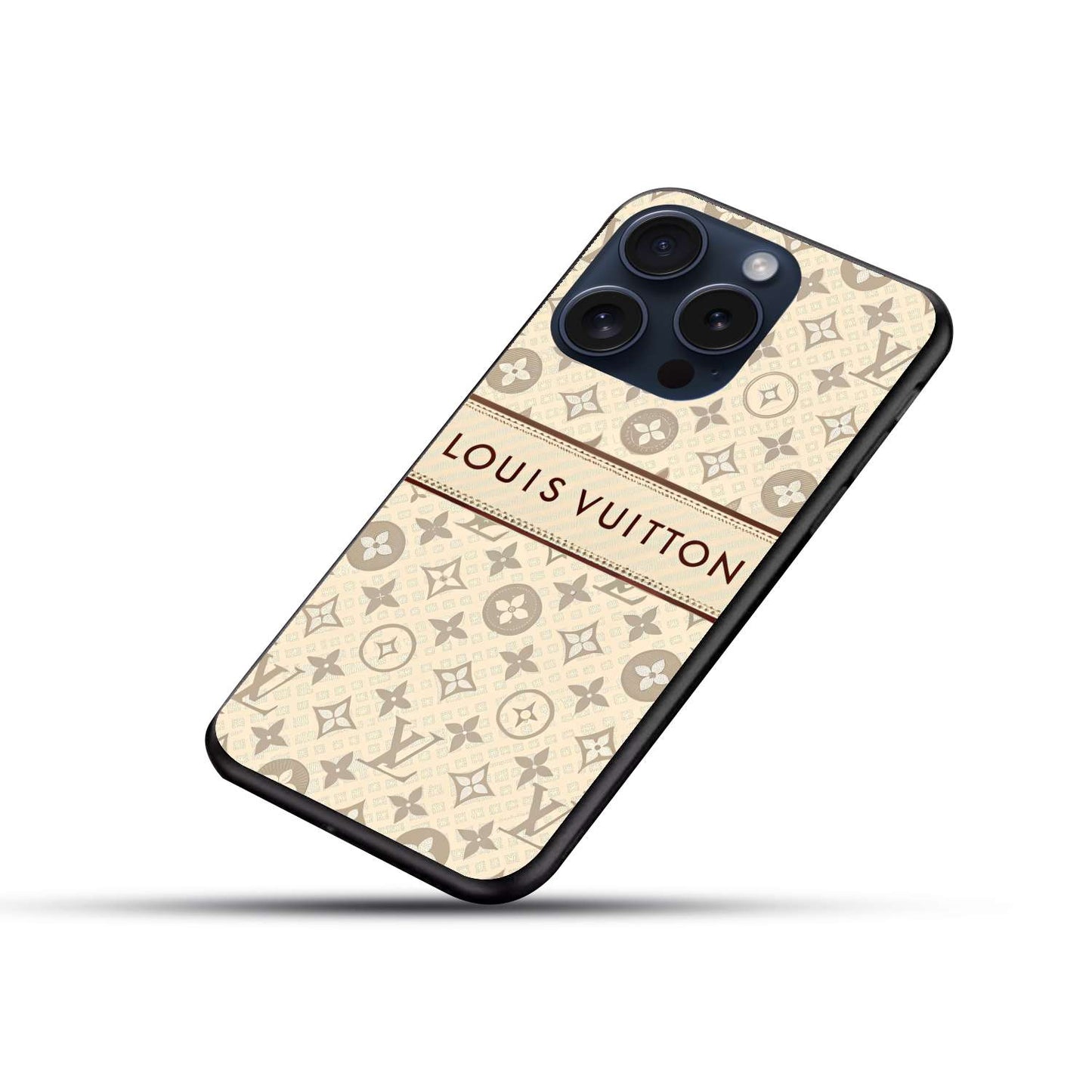 Louis Vuitton design Original Glass Glossy Finish Back Cover