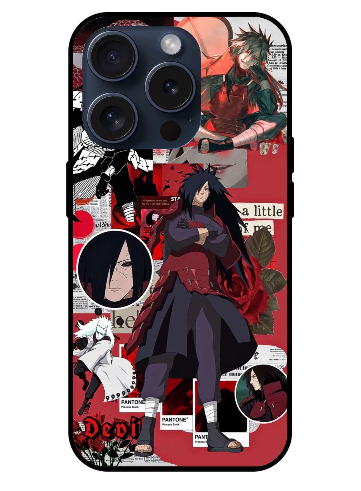 Madara Uchiha Original Glass Glossy Finish Back Cover