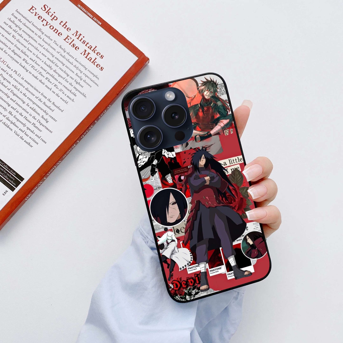 Madara Uchiha Original Glass Glossy Finish Back Cover