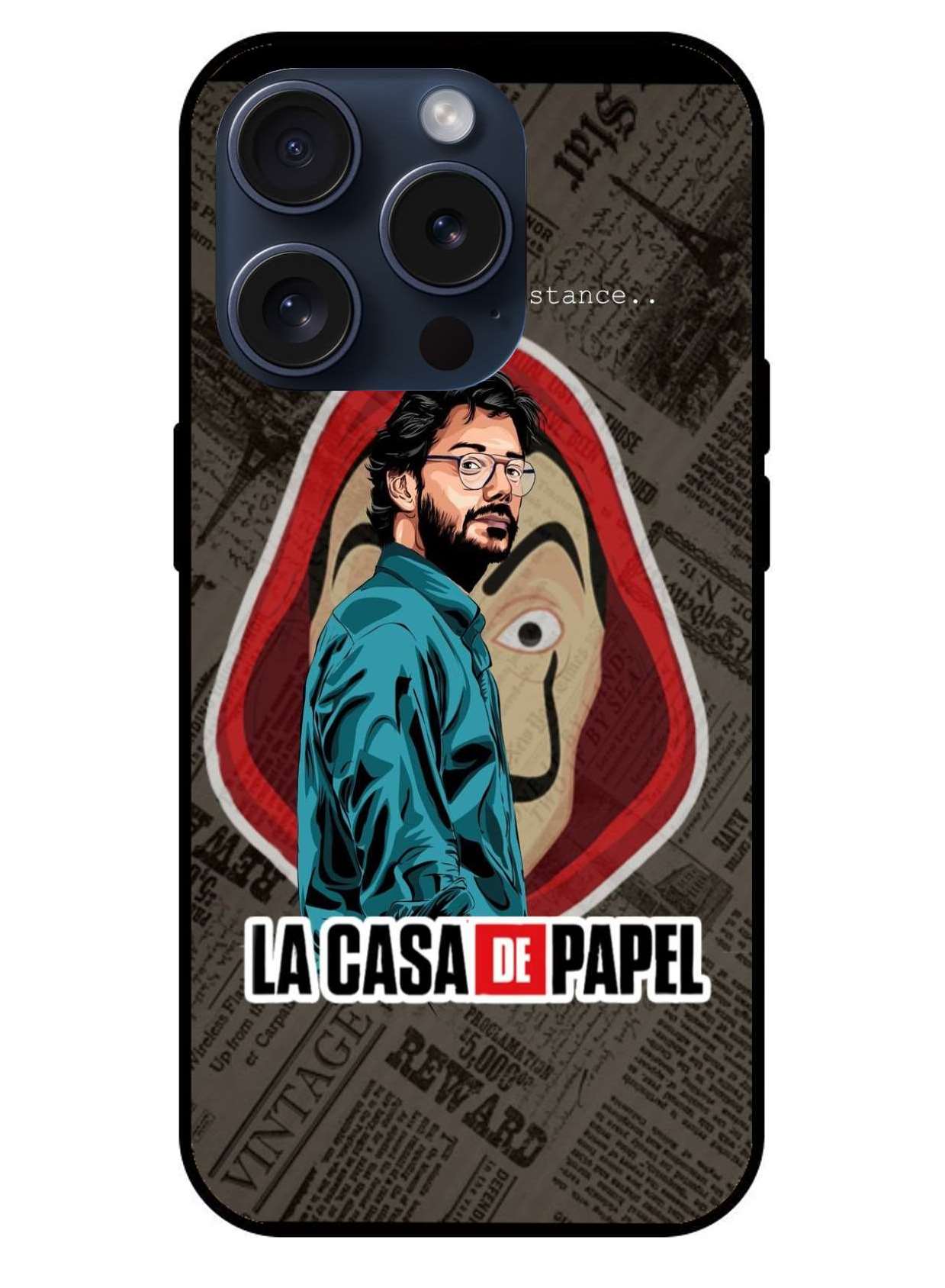 Money Heist Original Glass Glossy Finish Back Cover