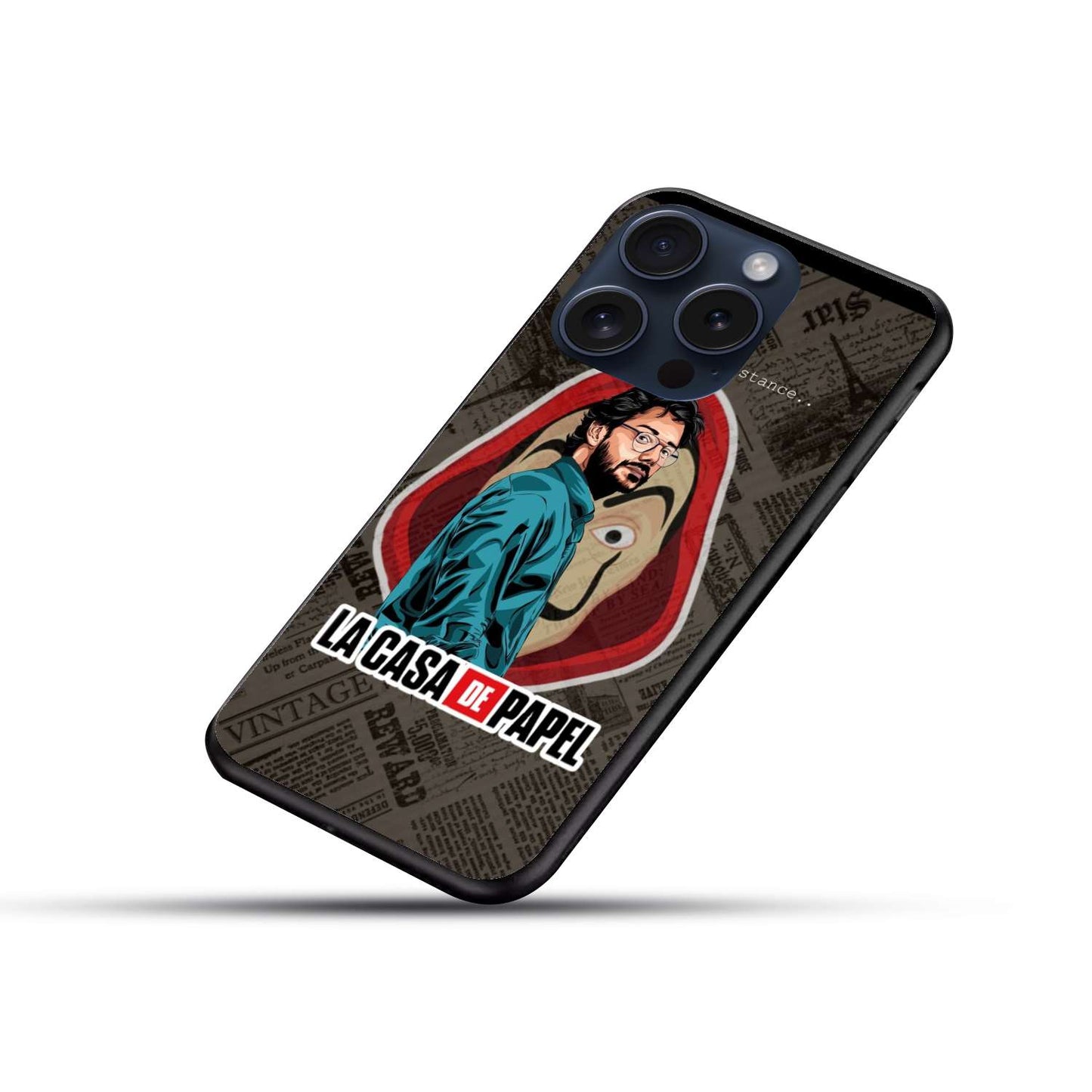 Money Heist Original Glass Glossy Finish Back Cover