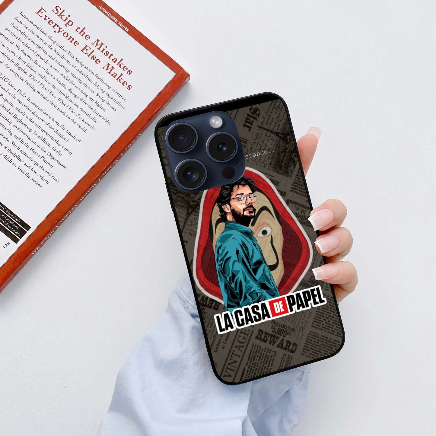 Money Heist Original Glass Glossy Finish Back Cover