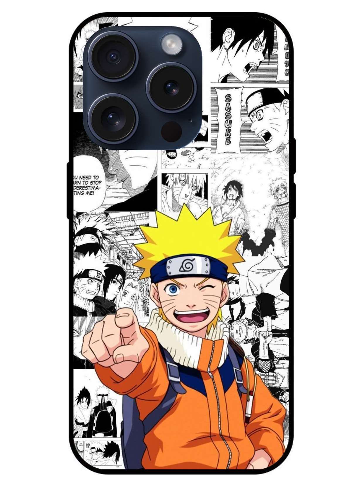 Naruto Original Glass Glossy Finish Back Cover