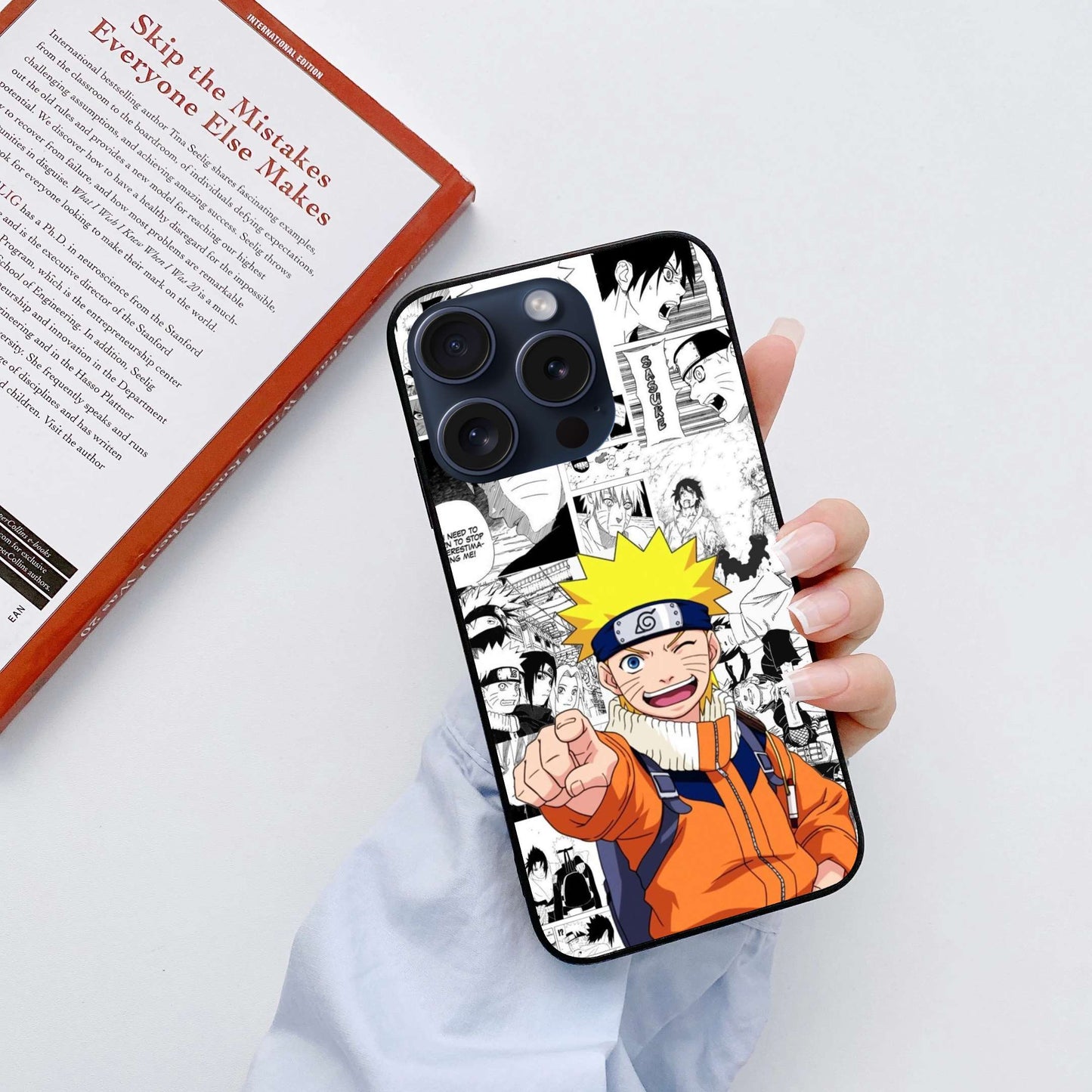 Naruto Original Glass Glossy Finish Back Cover