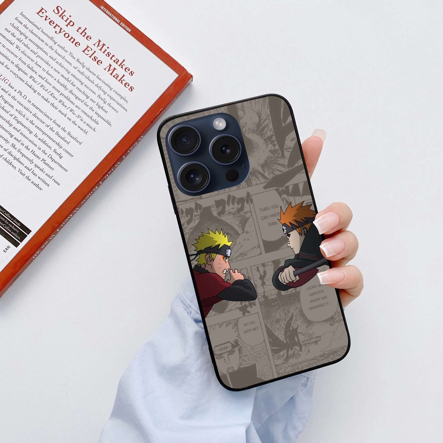 Naruto x Nagato Original Glass Glossy Finish Back Cover