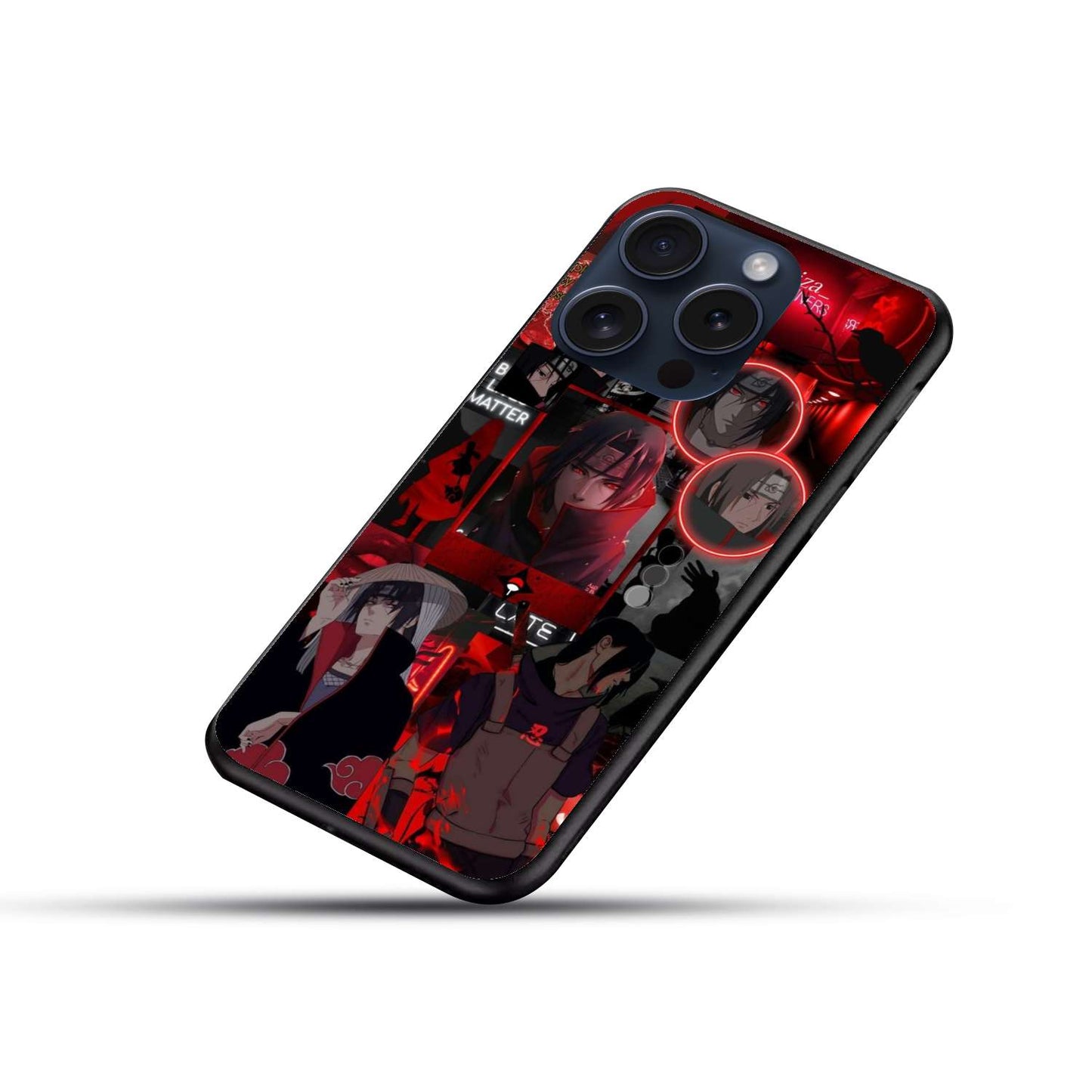 Itachi Uchiha Naruto Original Glass Glossy Finish Back Cover