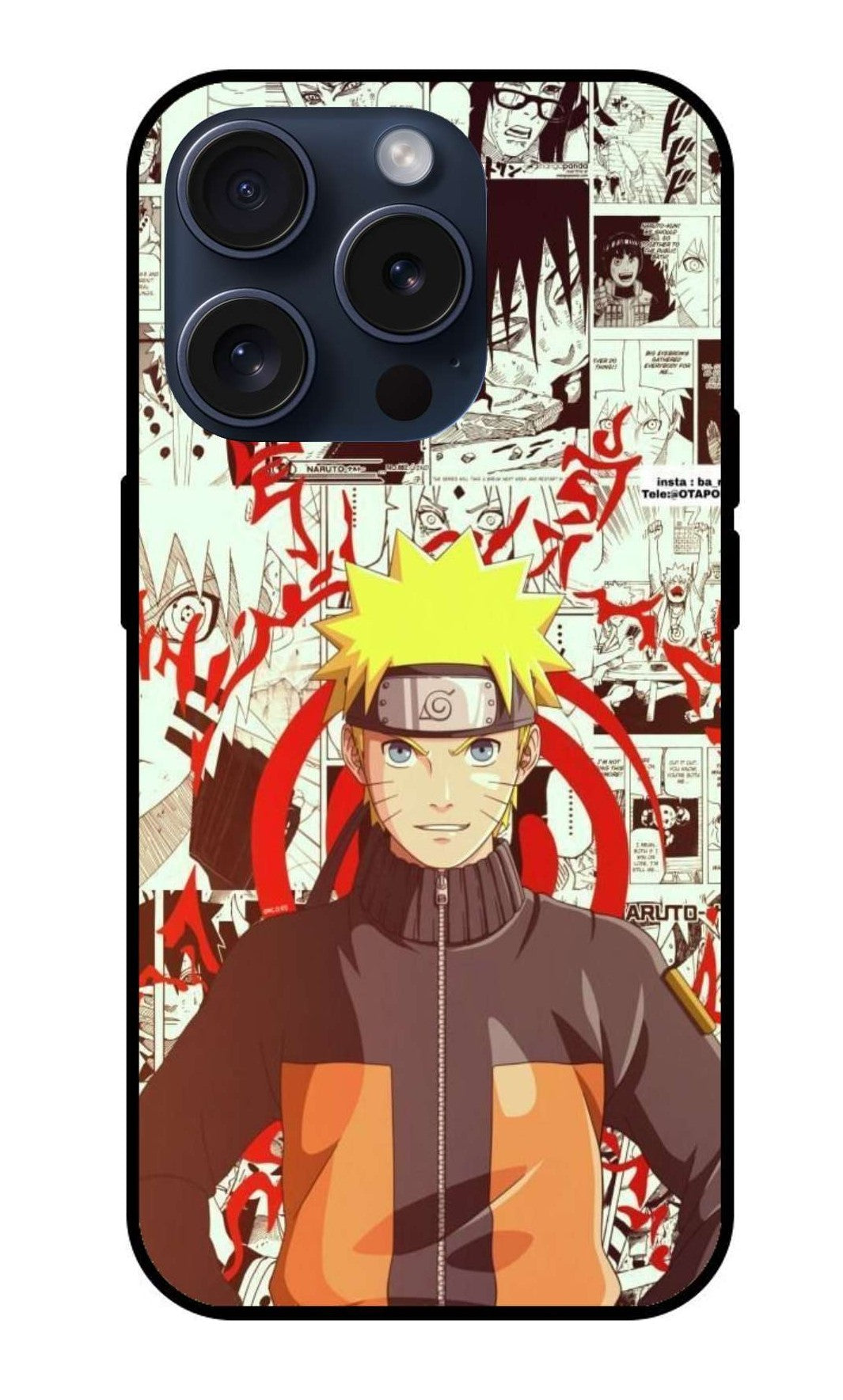 Naruto Original Glass Glossy Finish Back Cover