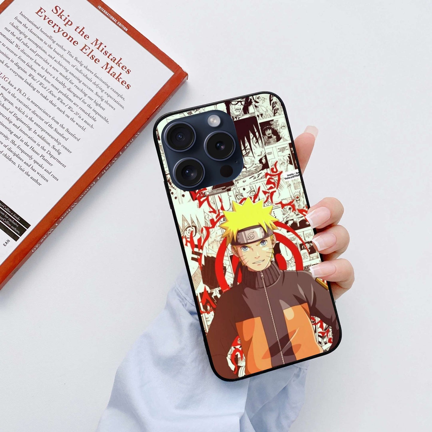 Naruto Original Glass Glossy Finish Back Cover
