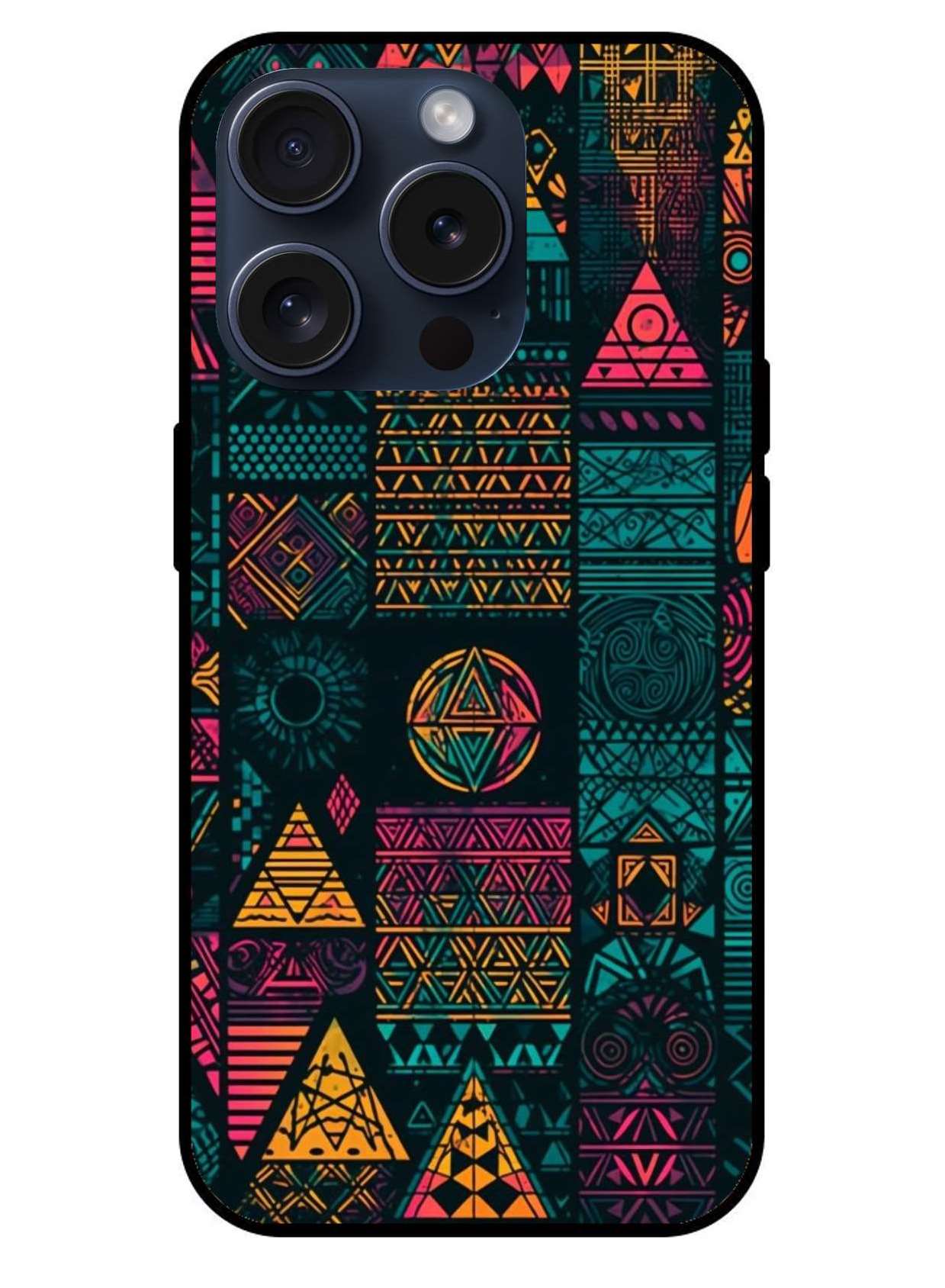Colorful design Original Glass Glossy Finish Back Cover