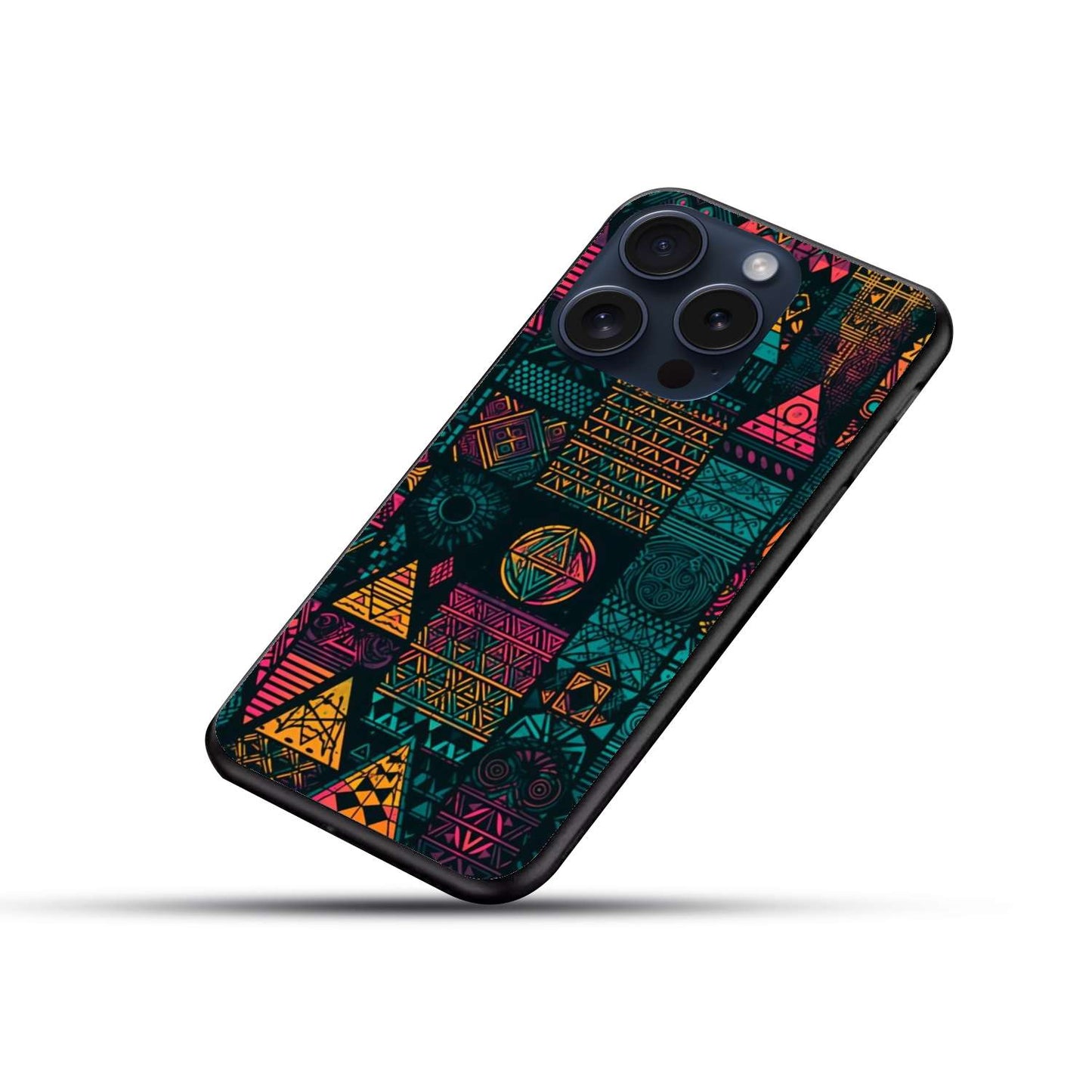 Colorful design Original Glass Glossy Finish Back Cover