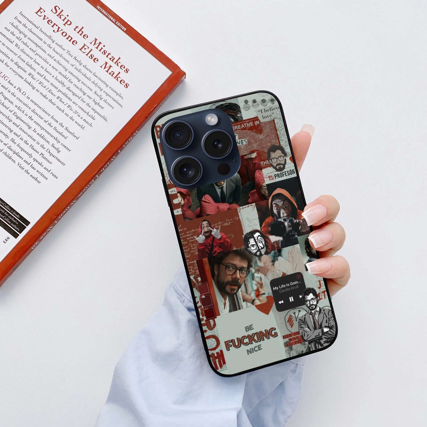Money Heist Original Glass Glossy Finish Back Cover
