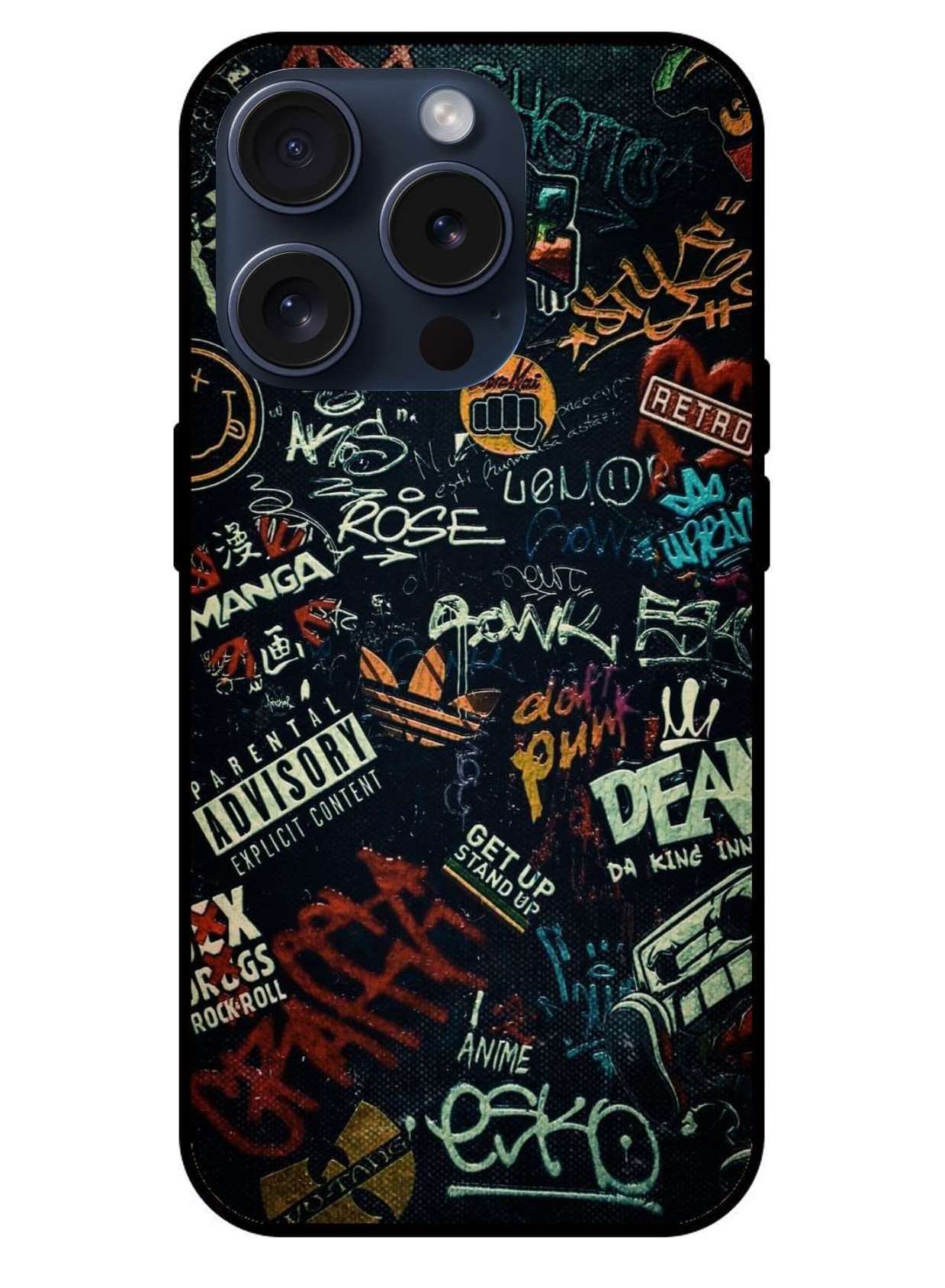 Written Slangs Aesthetic Original Glass Glossy Finish Back Cover