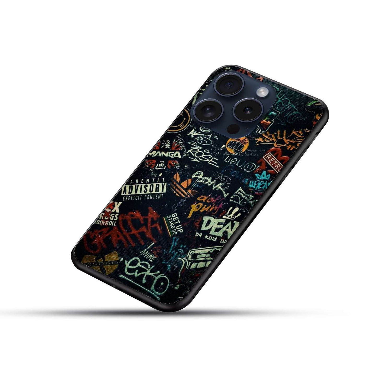 Written Slangs Aesthetic Original Glass Glossy Finish Back Cover