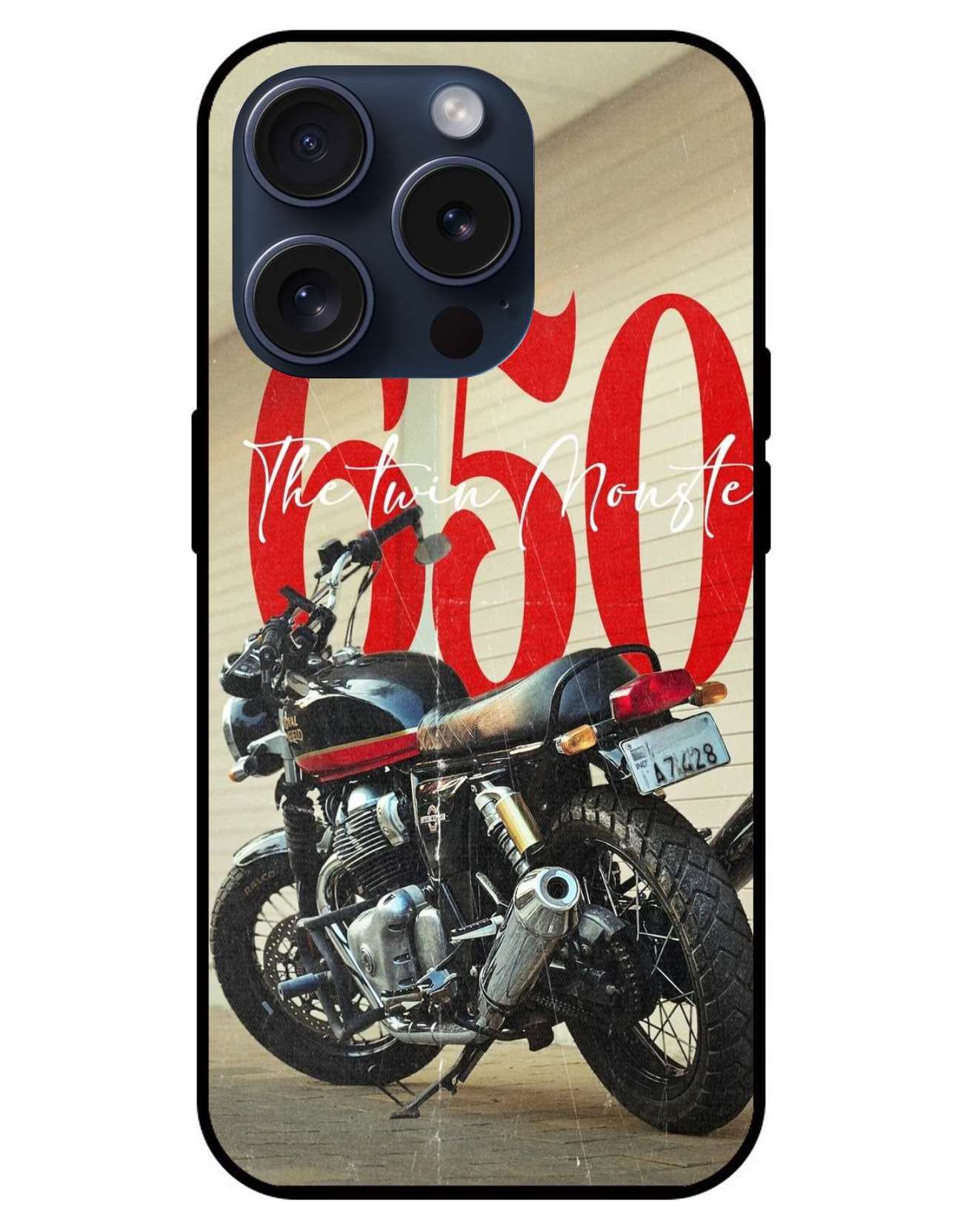 RE 650 Aesthetic Original Glass Glossy Finish Back Cover