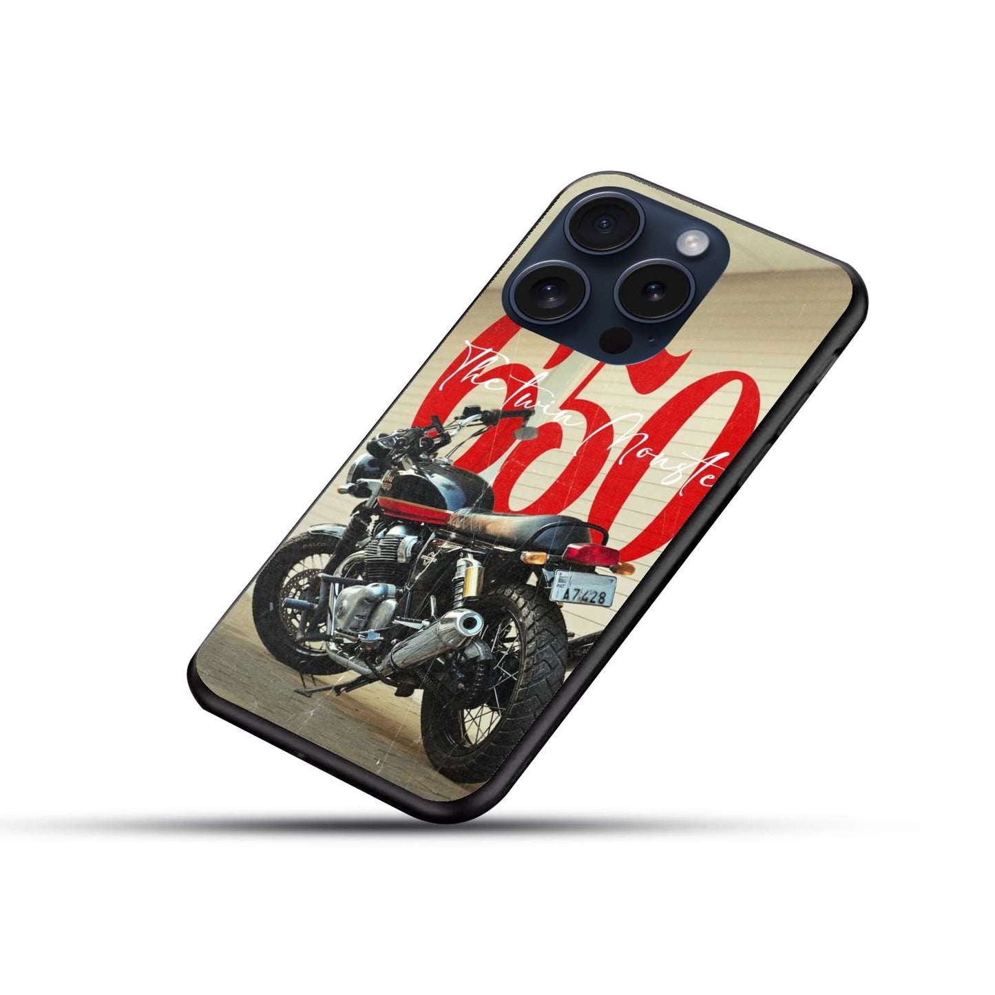 RE 650 Aesthetic Original Glass Glossy Finish Back Cover