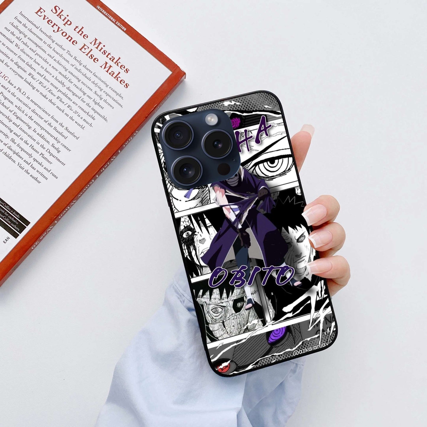Obito Original Glass Glossy Finish Back Cover