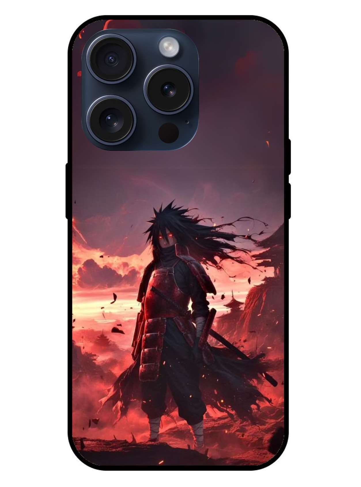 Madara Uchiha Naruto Original Glass Glossy Finish Back Cover