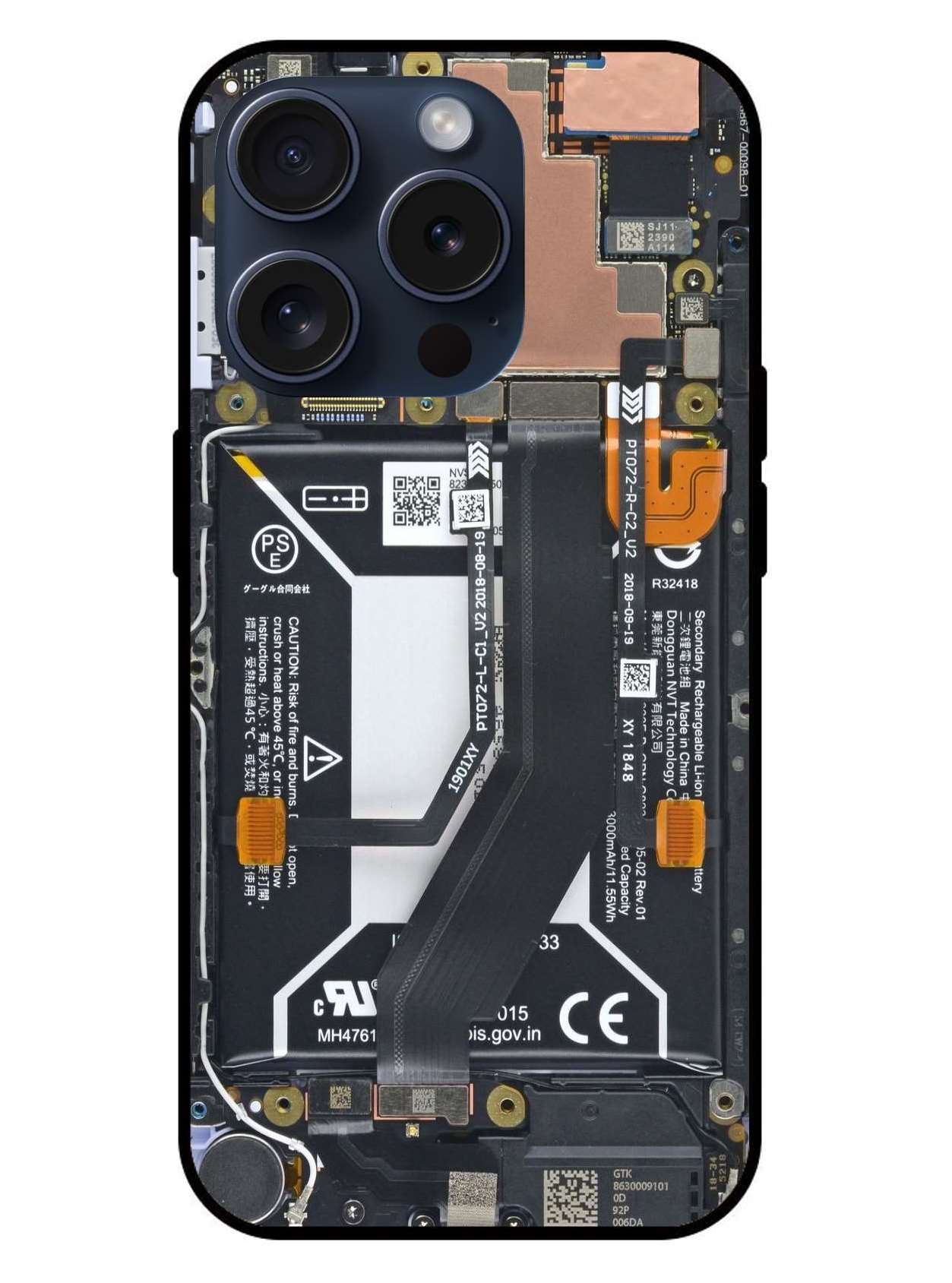 Motherboard Aesthetic Original Glass Glossy Finish Back Cover