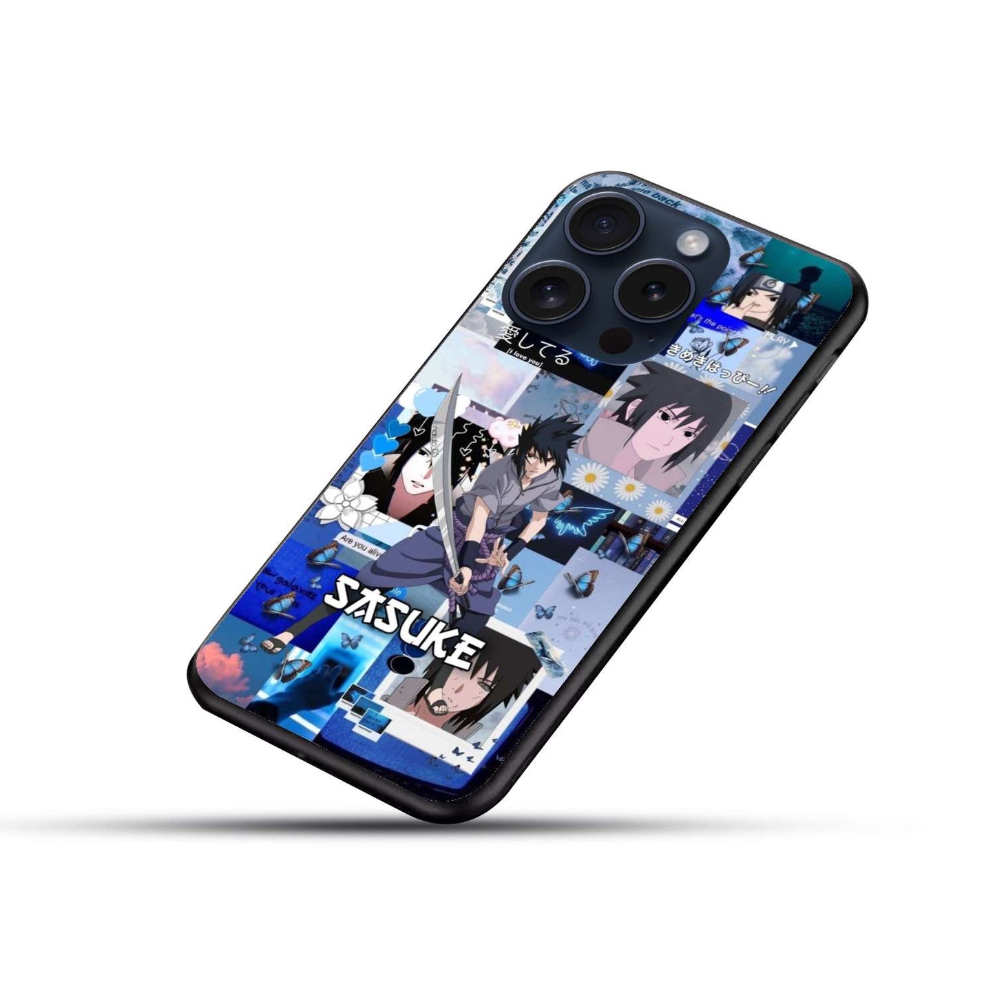 Sasuke Uchiha Original Glass Glossy Finish Back Cover