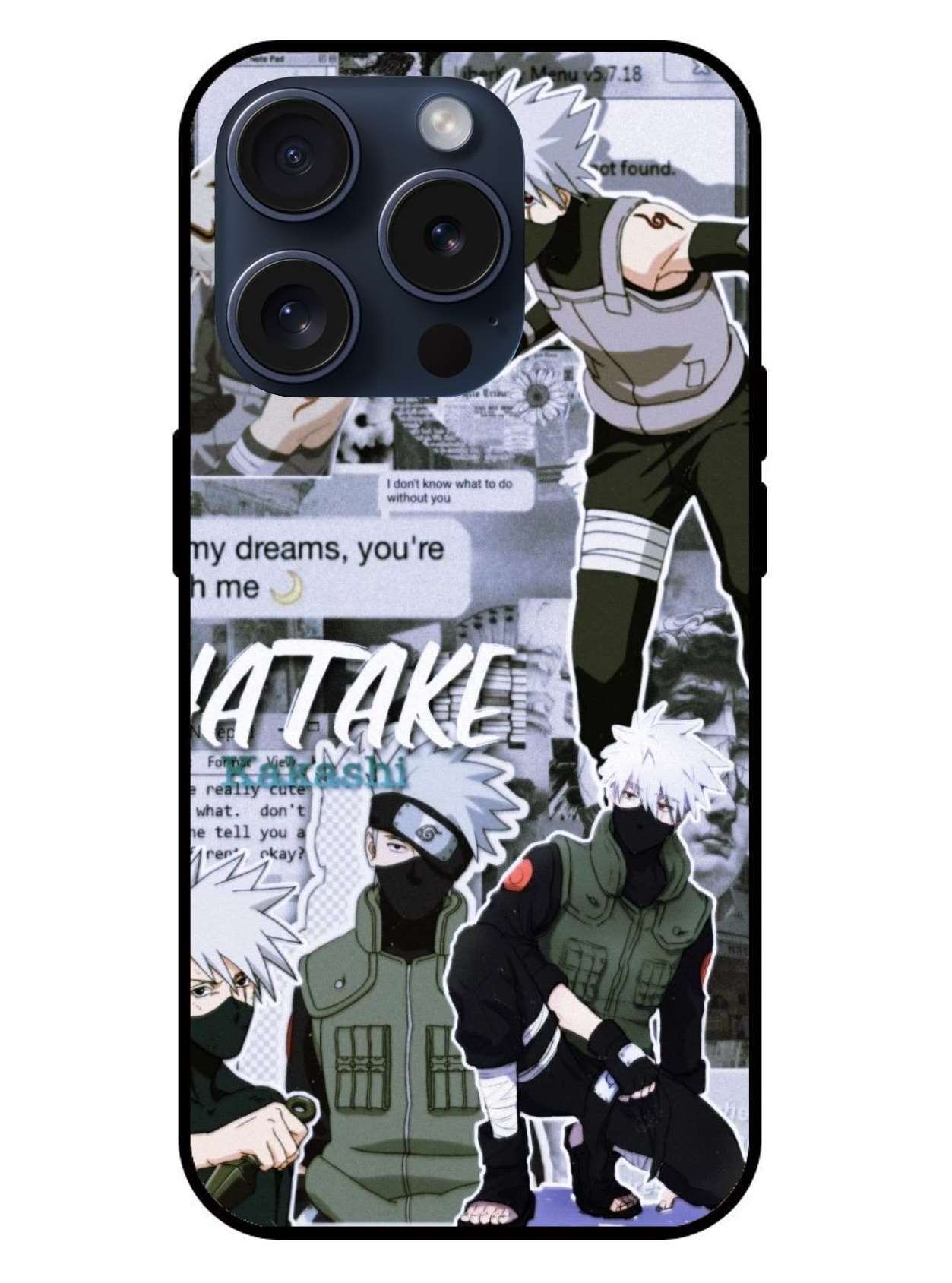 Kakashi Hatake Original Glass Glossy Finish Back Cover