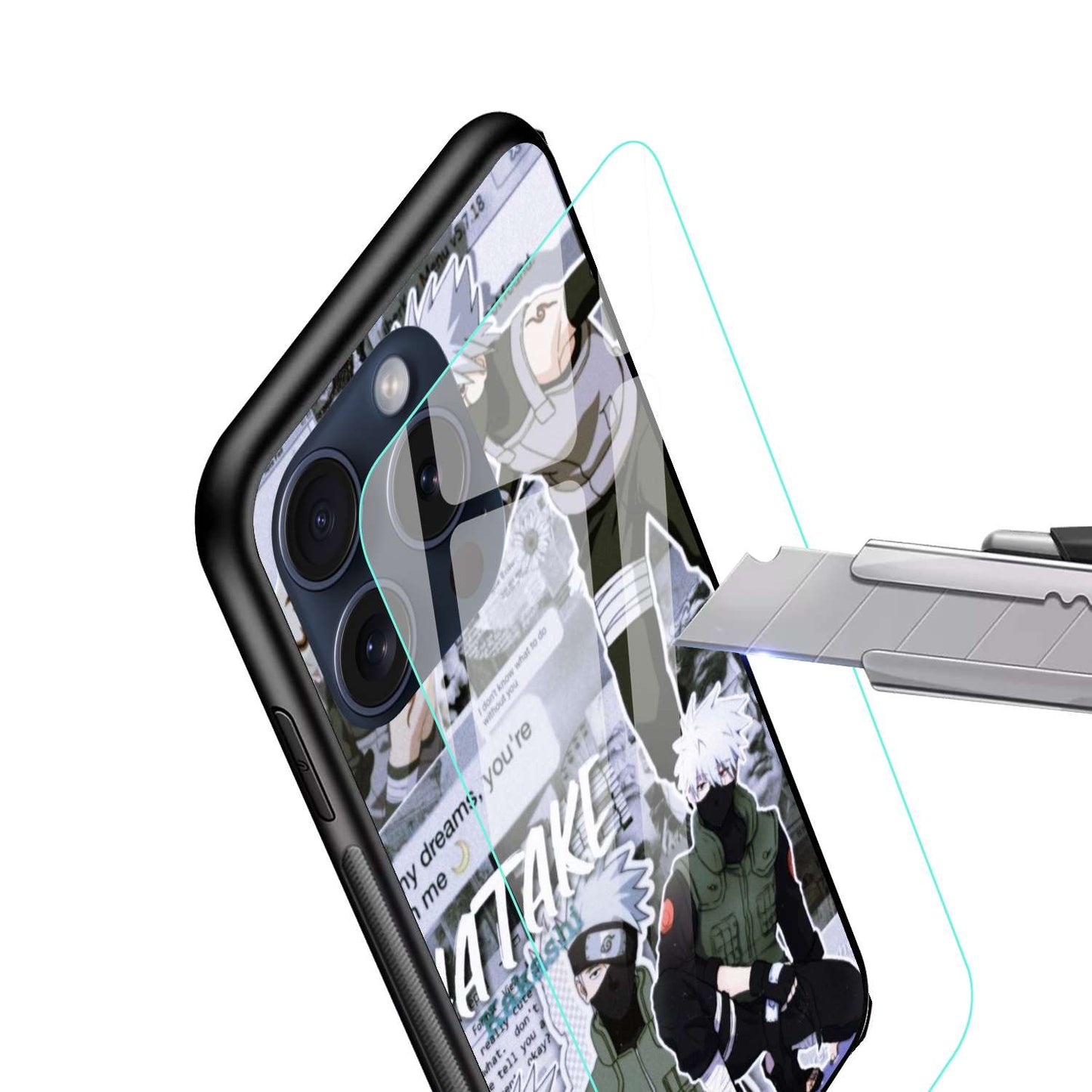 Kakashi Hatake Original Glass Glossy Finish Back Cover