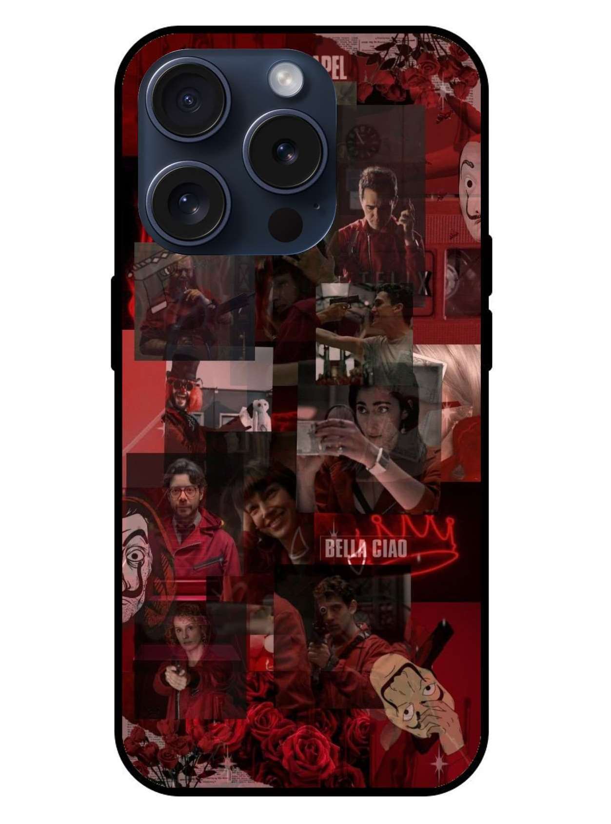 Money Heist Original Glass Glossy Finish Back Cover