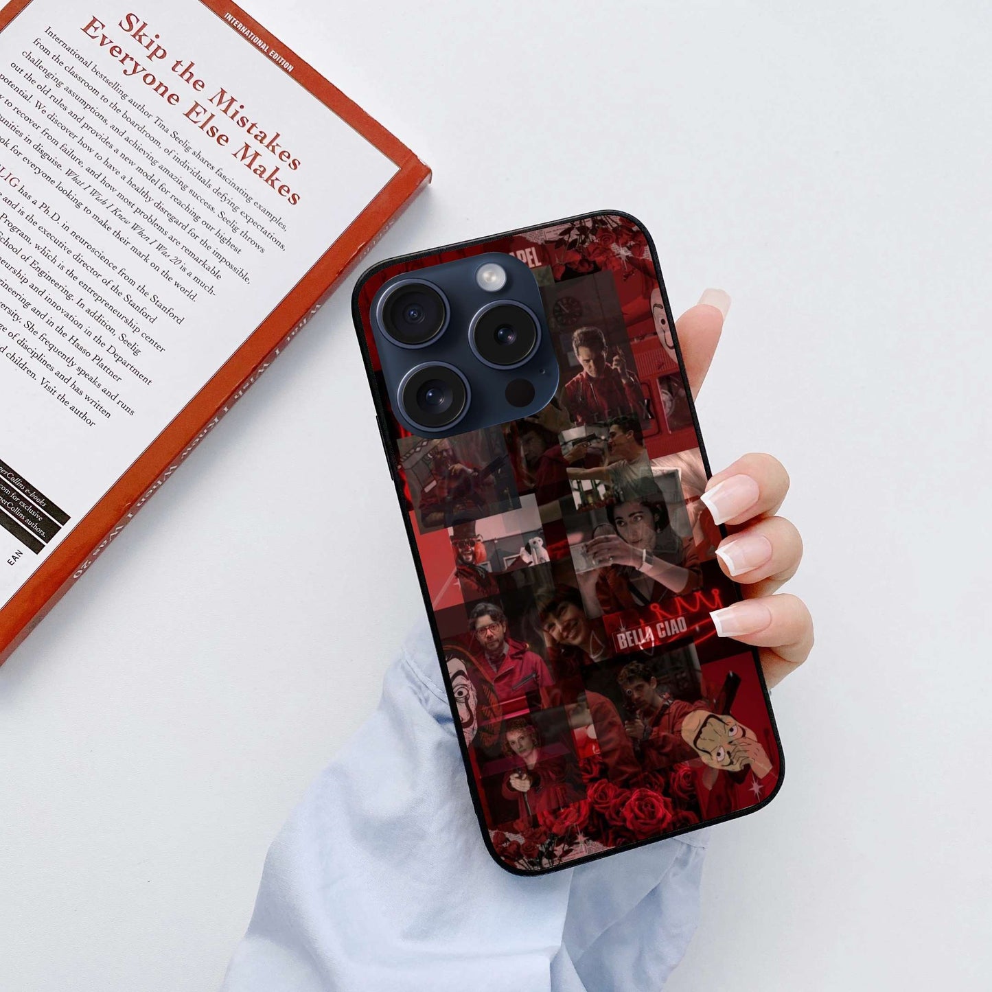 Money Heist Original Glass Glossy Finish Back Cover