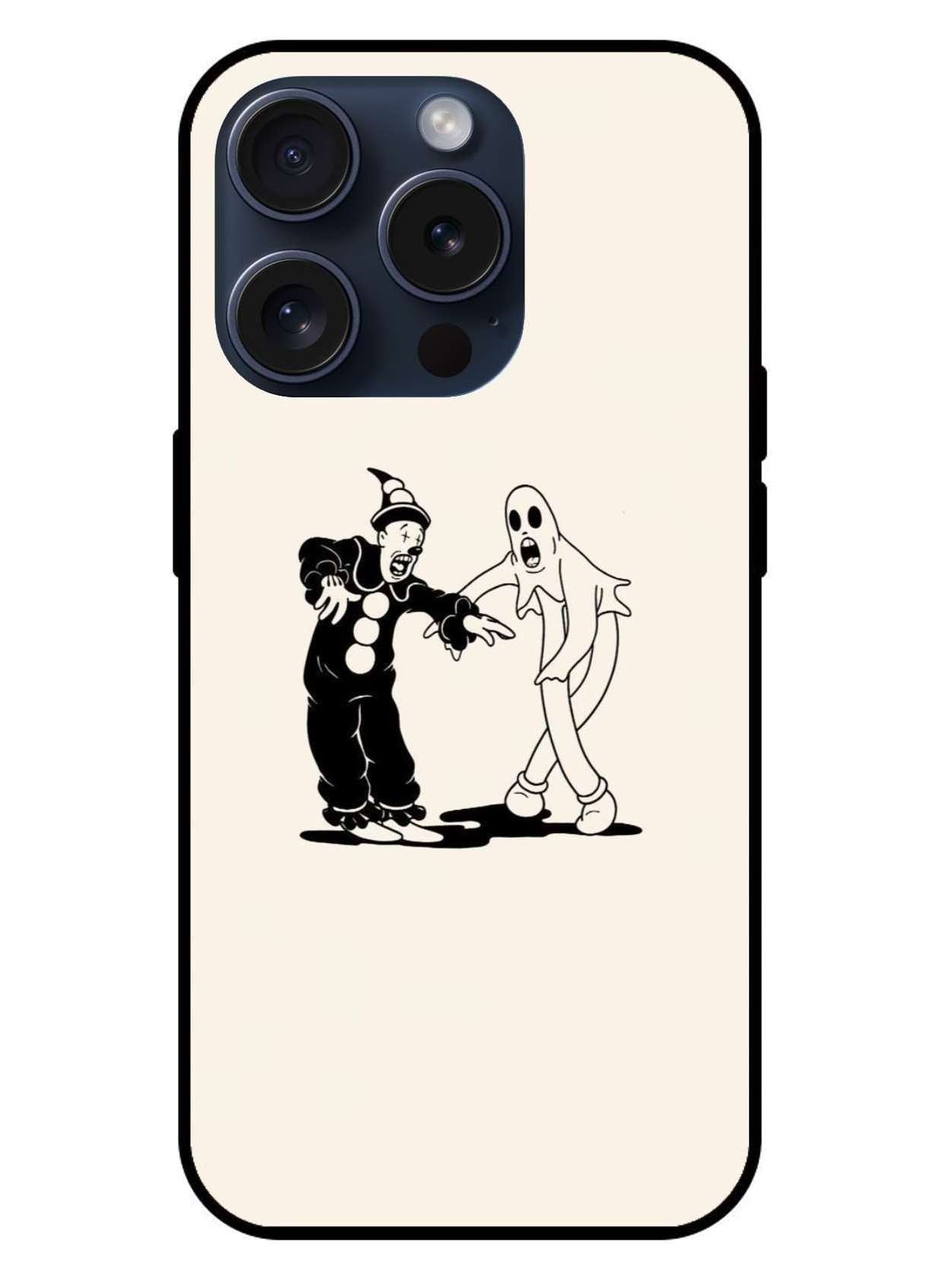 Joker And Ghost Aesthetic Original Glass Glossy Finish Back Cover