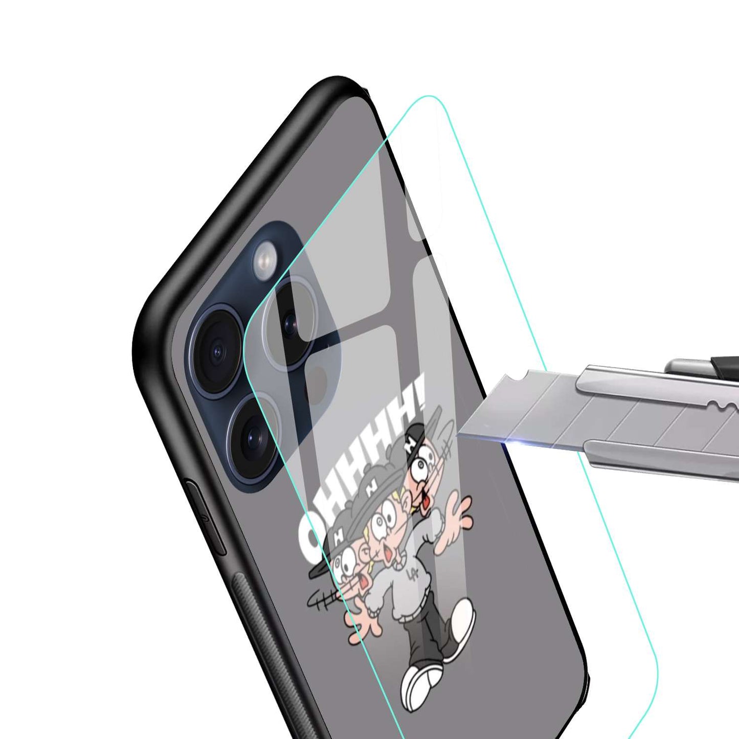 OHHH Original Glass Glossy Finish Back Cover