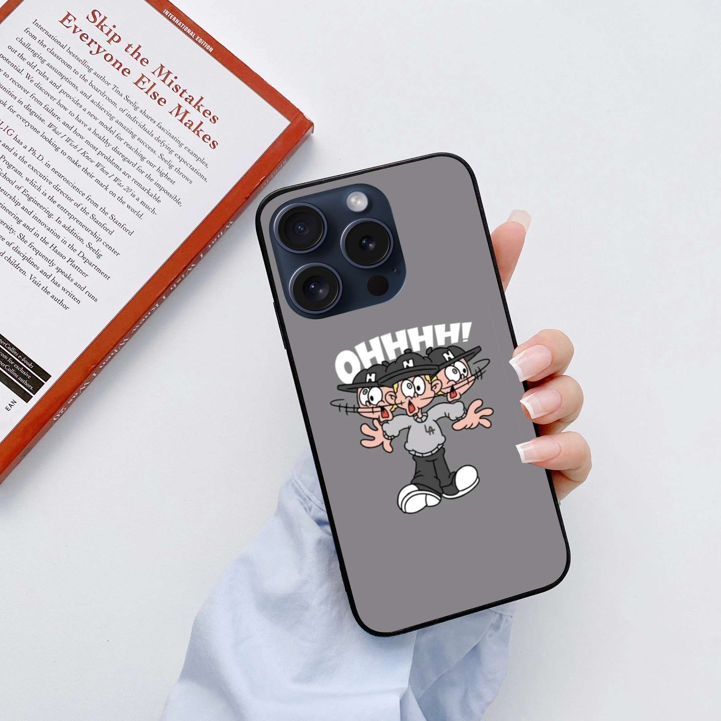 OHHH Original Glass Glossy Finish Back Cover