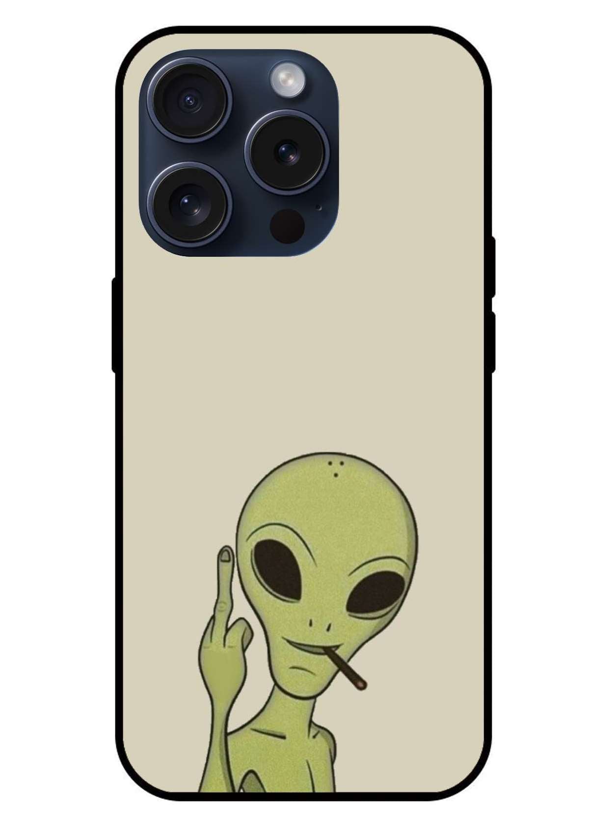 Alien Original Glass Glossy Finish Back Cover