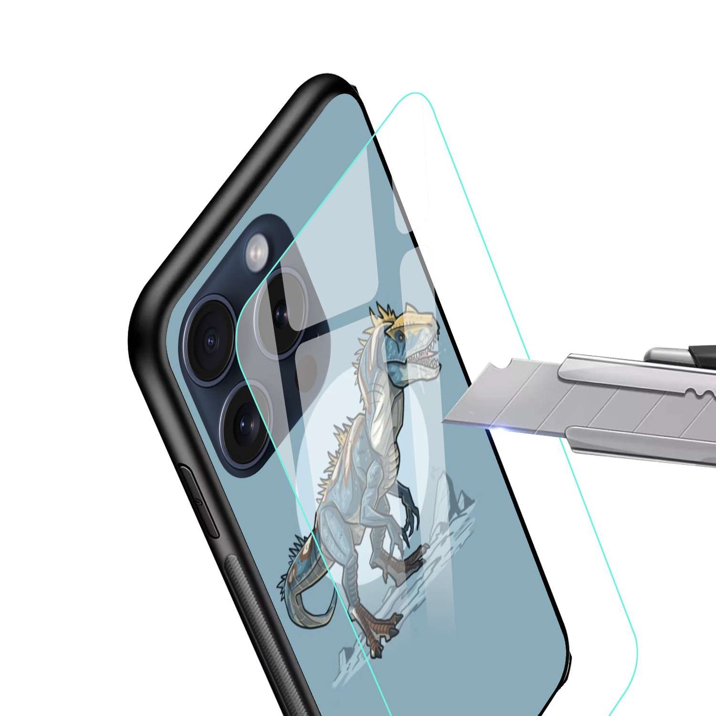 Dinosaur Original Glass Glossy Finish Back Cover