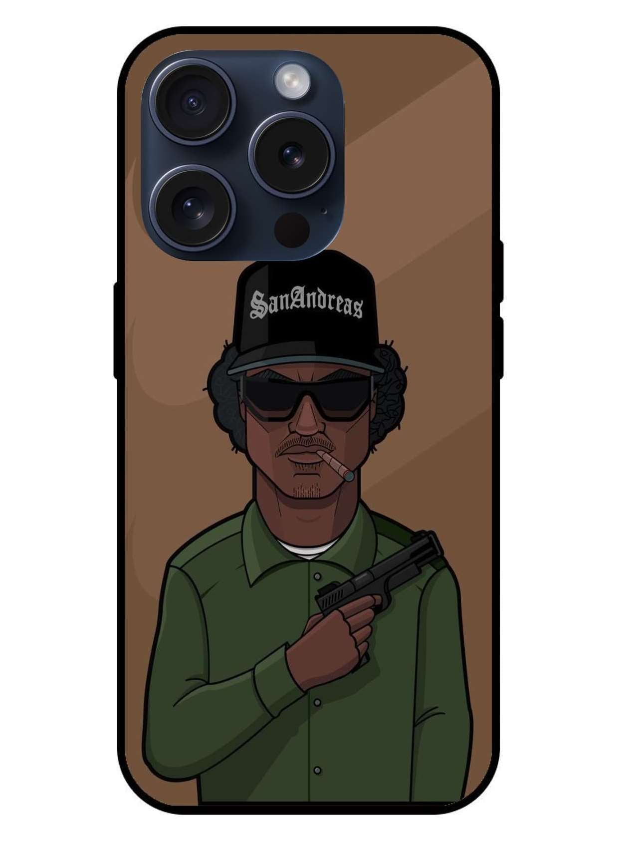San Andreas Original Glass Glossy Finish Back Cover