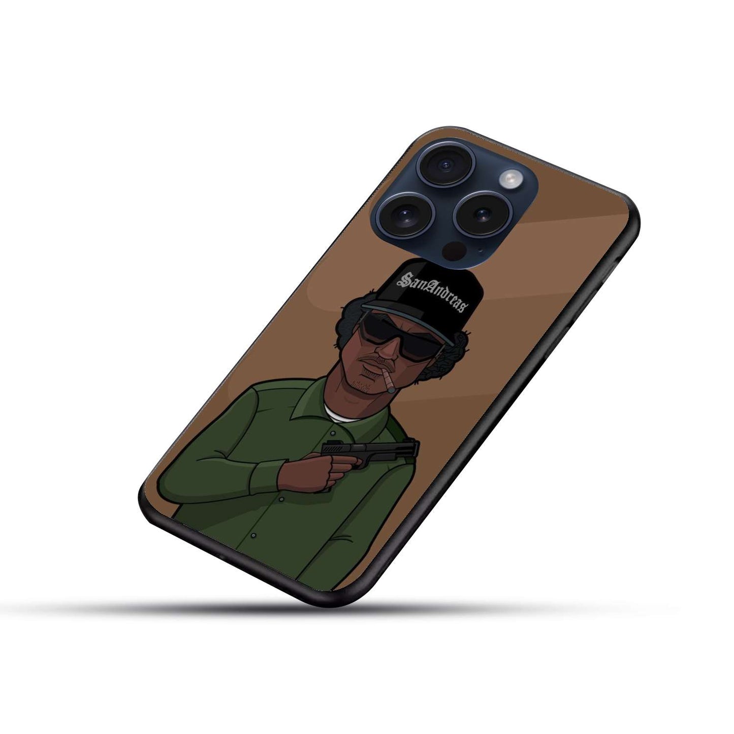 San Andreas Original Glass Glossy Finish Back Cover