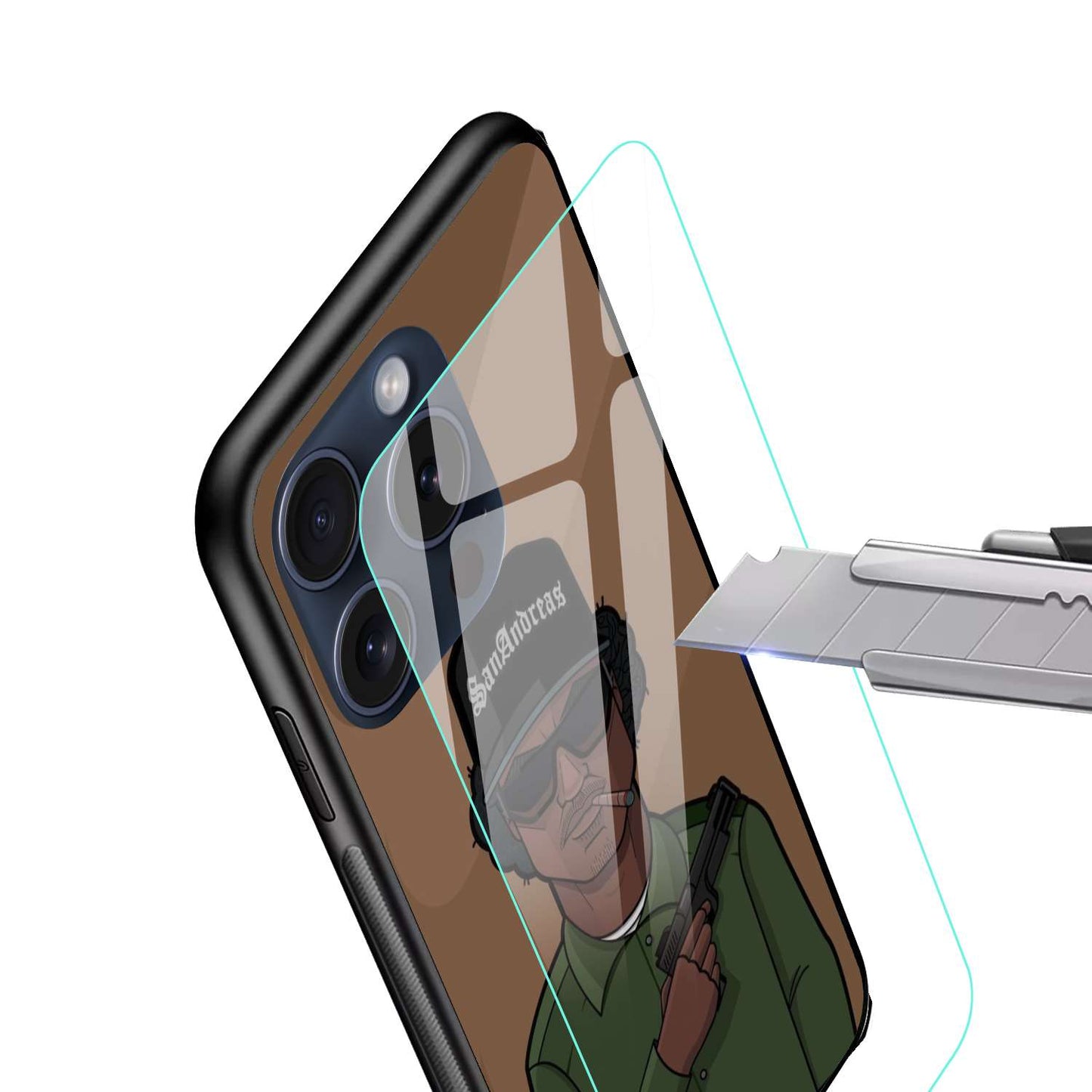 San Andreas Original Glass Glossy Finish Back Cover