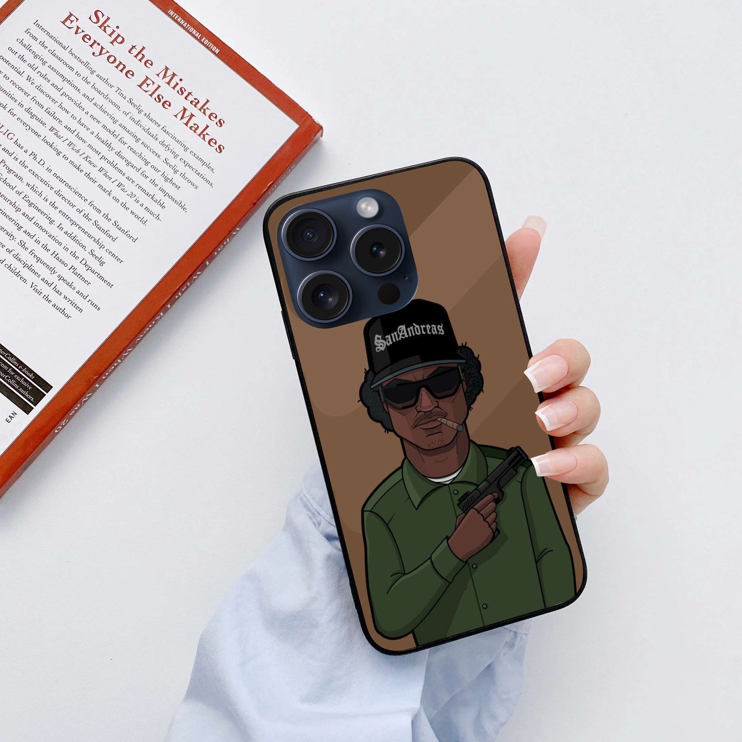 San Andreas Original Glass Glossy Finish Back Cover