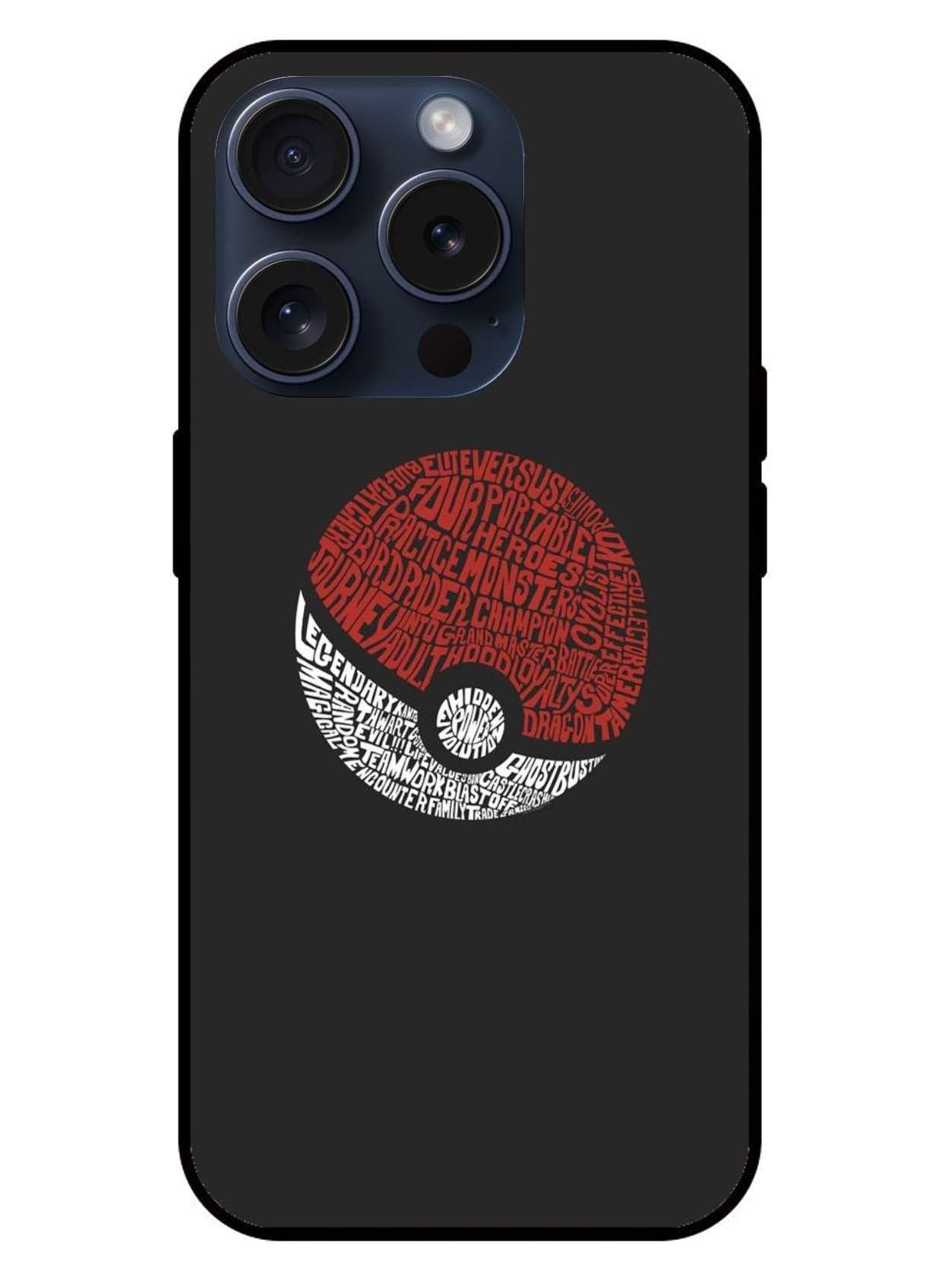 Poke ball Original Glass Glossy Finish Back Cover