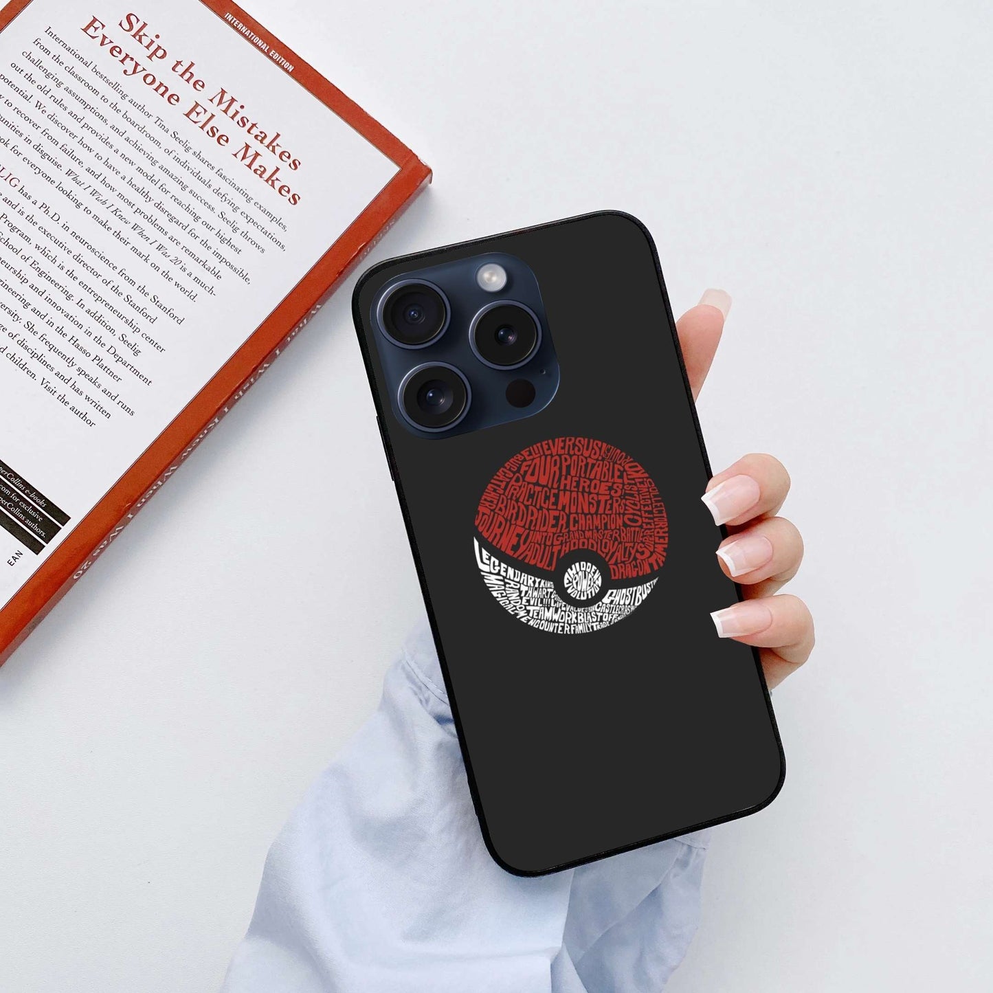 Poke ball Original Glass Glossy Finish Back Cover