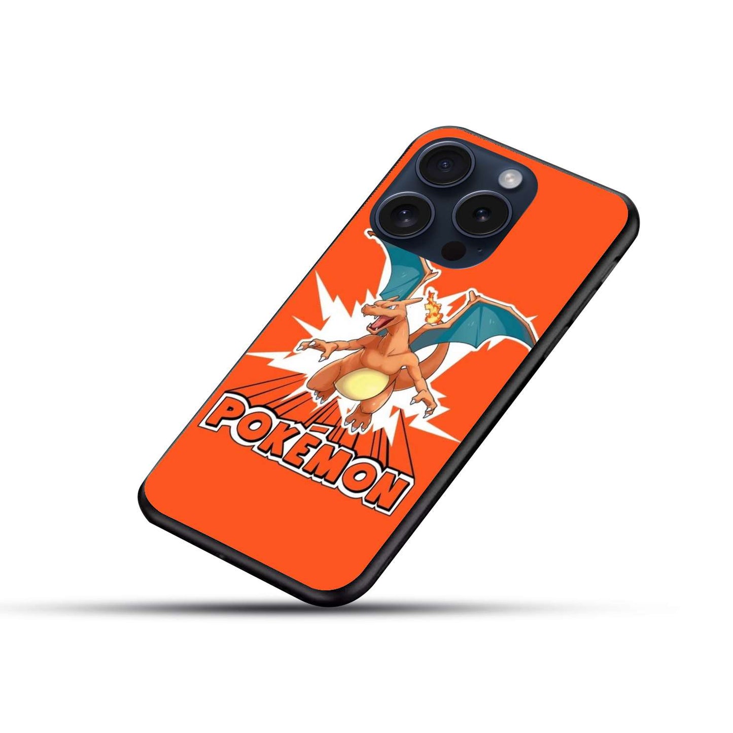 Pokemon Charizad Original Glass Glossy Finish Back Cover