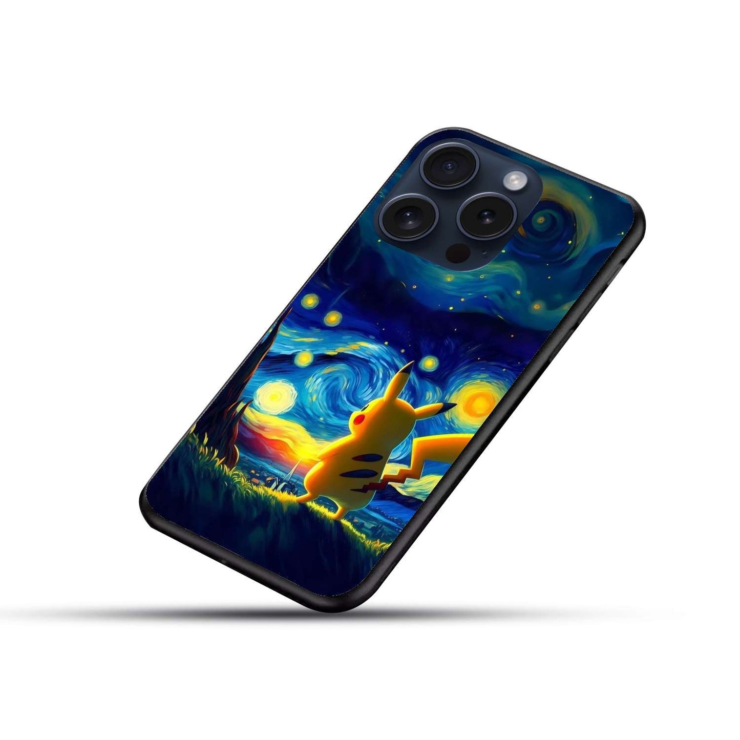 Pikachu Original Glass Glossy Finish Back Cover