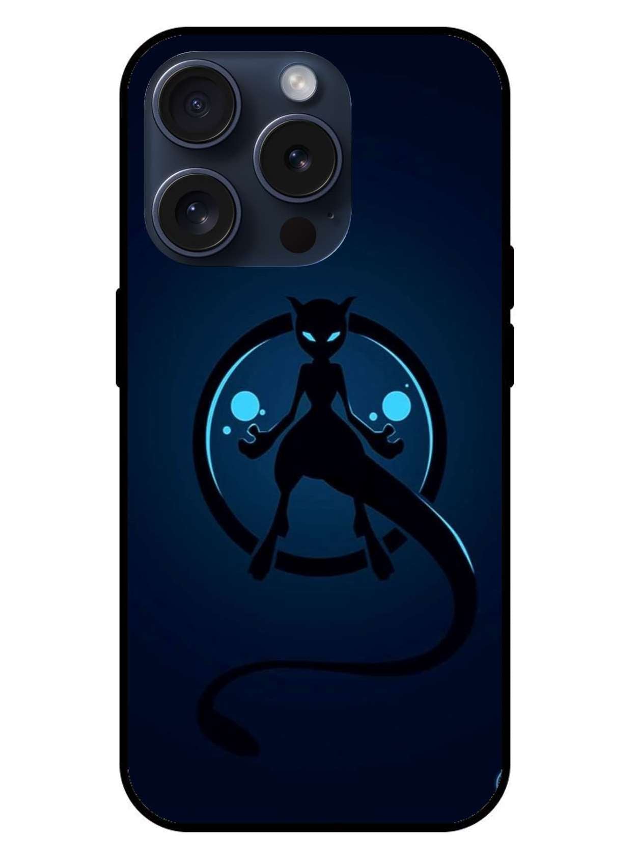 Mewto Pokemon Original Glass Glossy Finish Back Cover