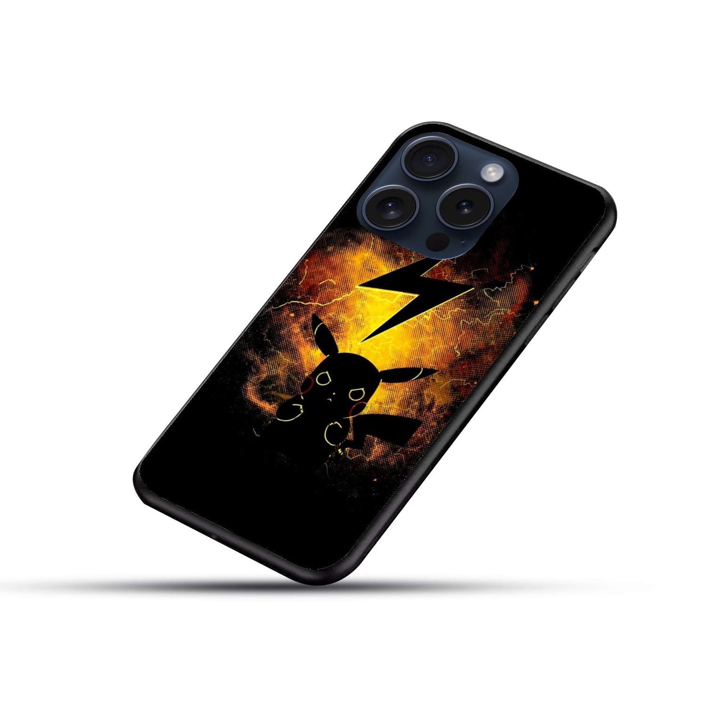 Pikachu Pokemon Original Glass Glossy Finish Back Cover