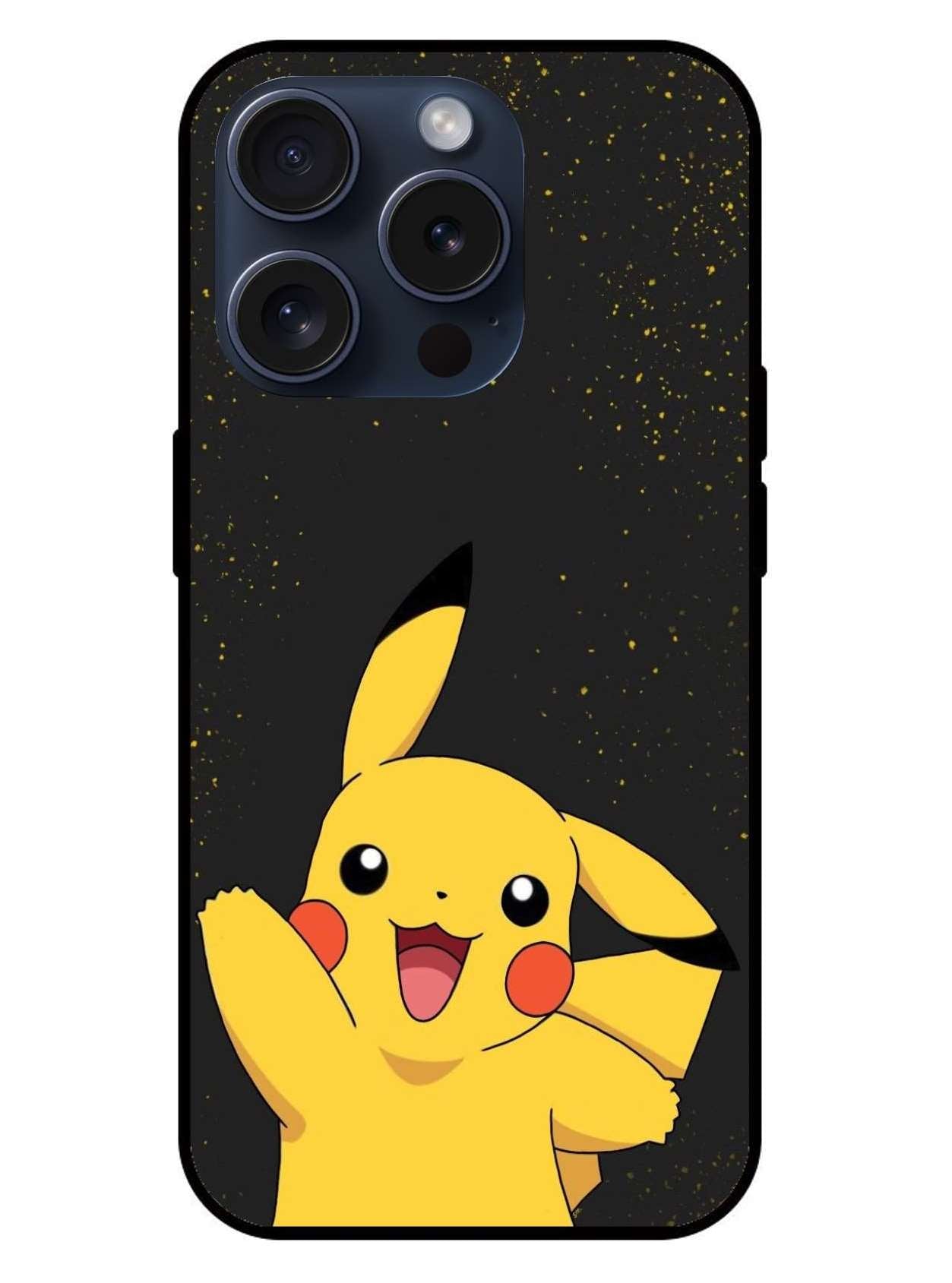 Pikachu Pokemon Original Glass Glossy Finish Back Cover