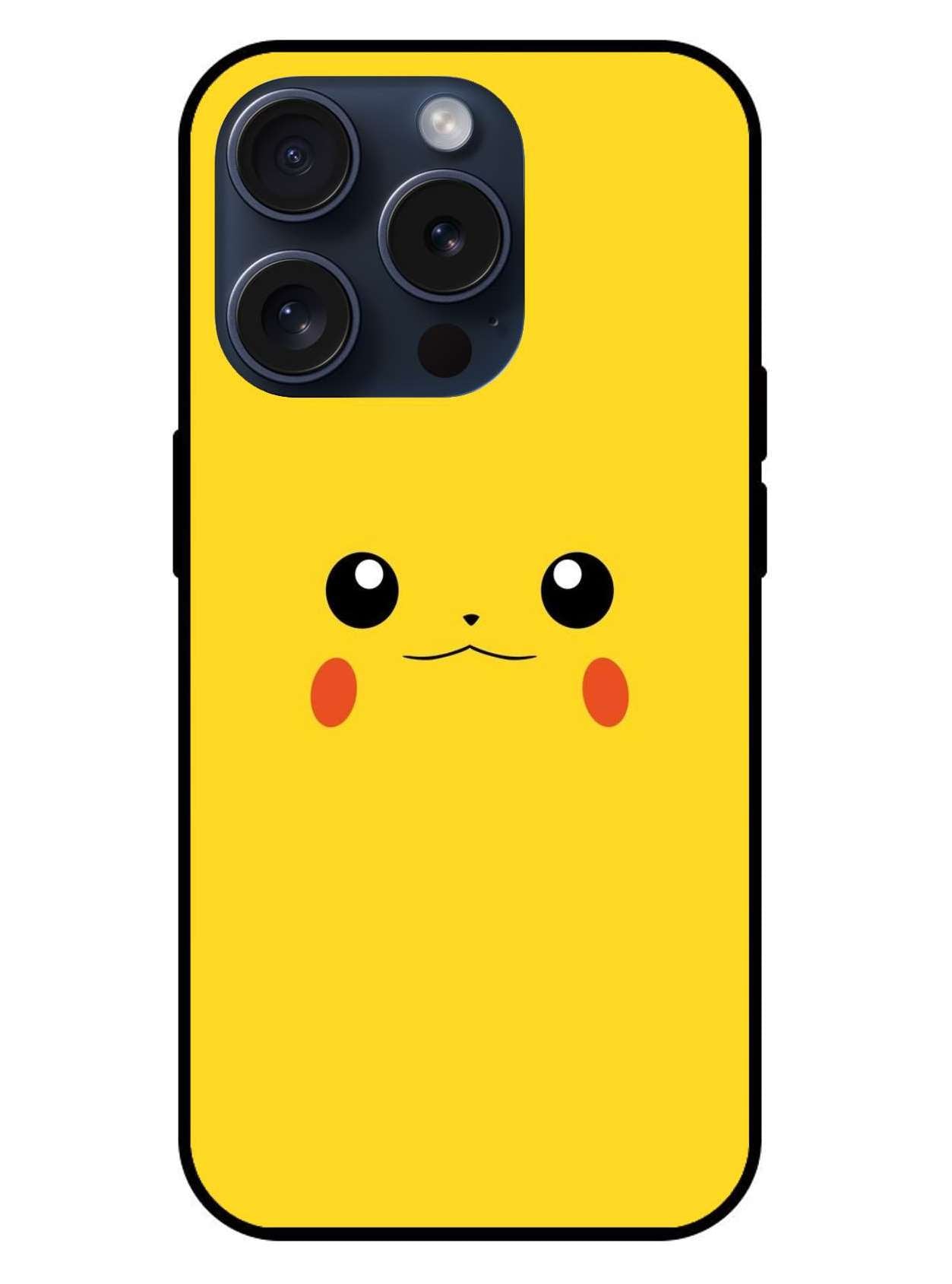 Pikachu Pokemon Original Glass Glossy Finish Back Cover