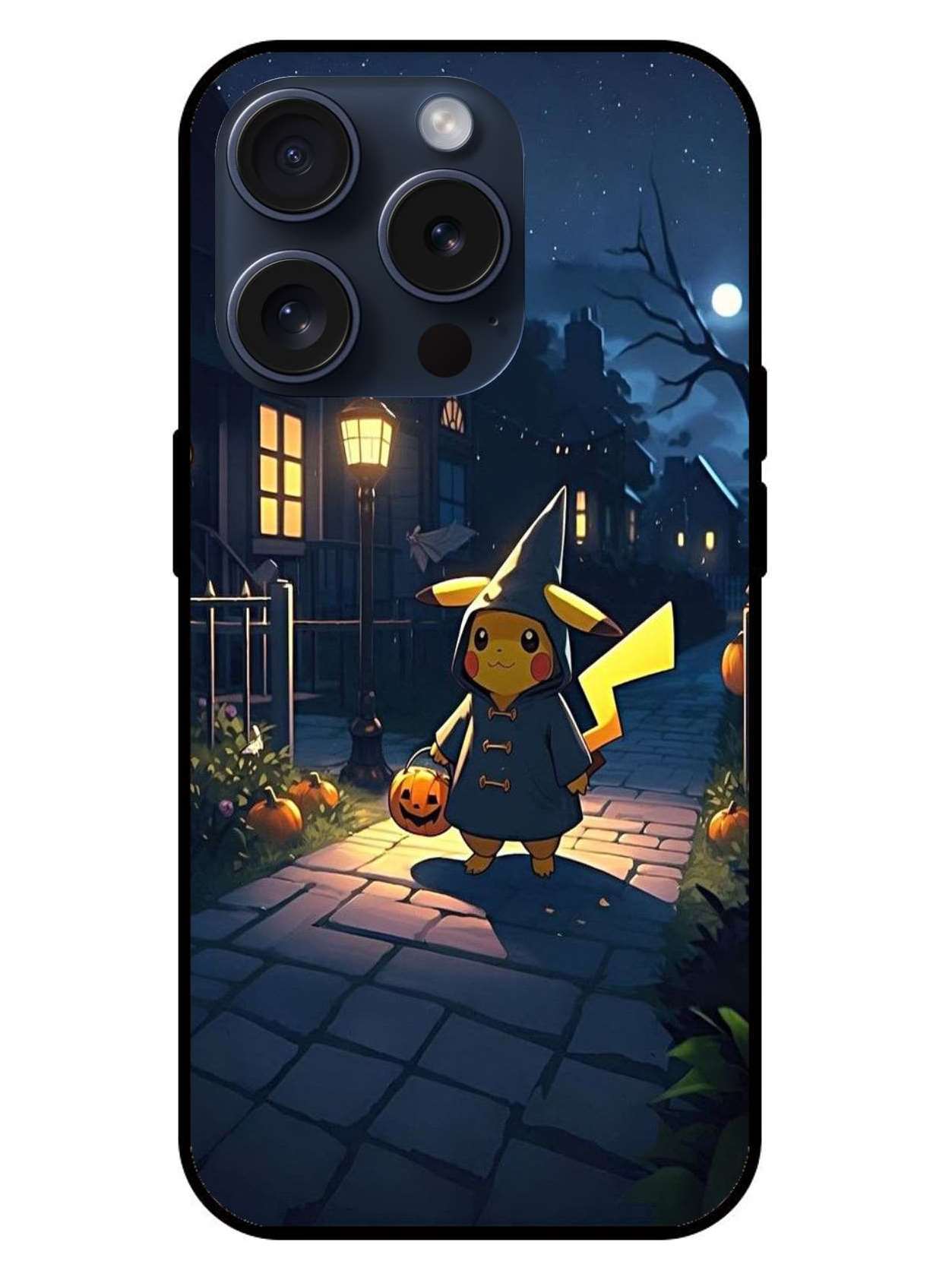 Pikachu Pokemon Original Glass Glossy Finish Back Cover
