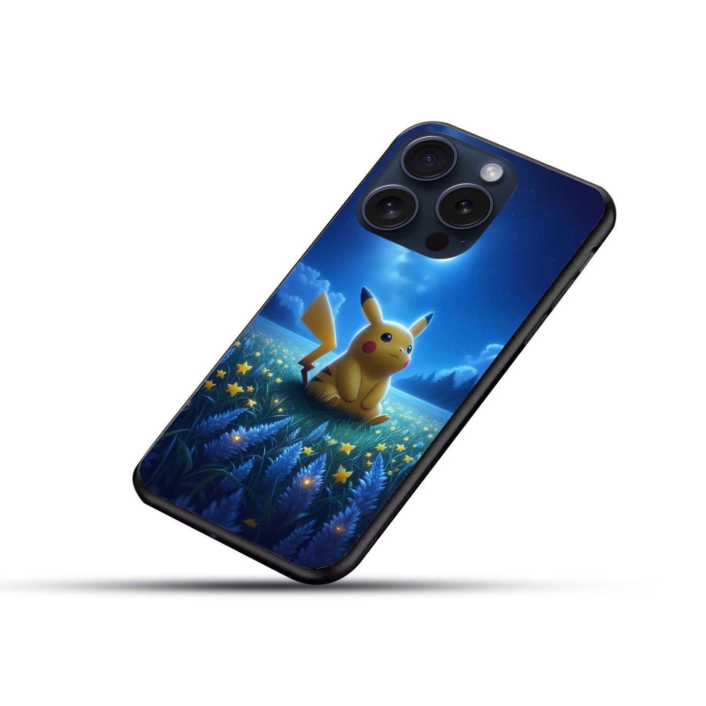 Pikachu Pokemon Original Glass Glossy Finish Back Cover