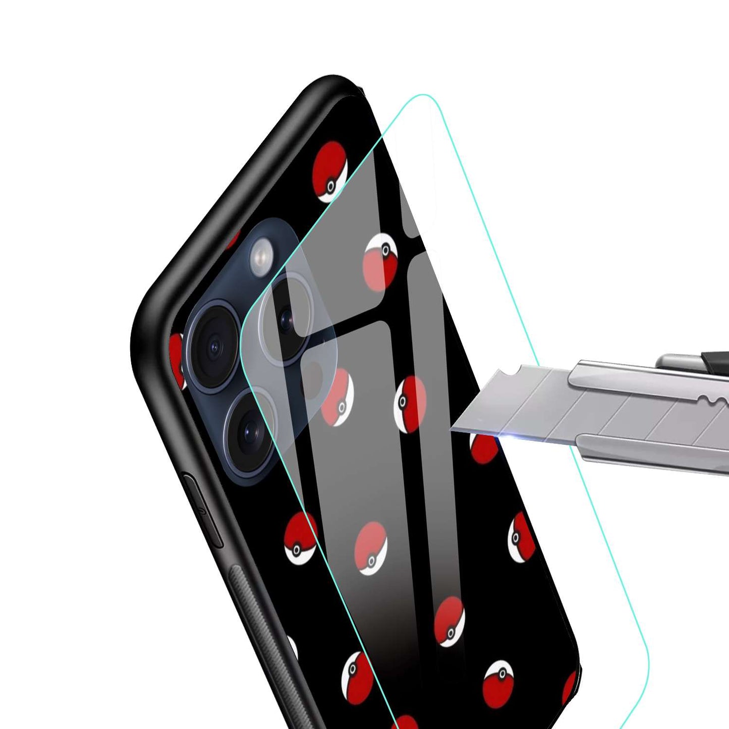 Poke Ball Original Glass Glossy Finish Back Cover