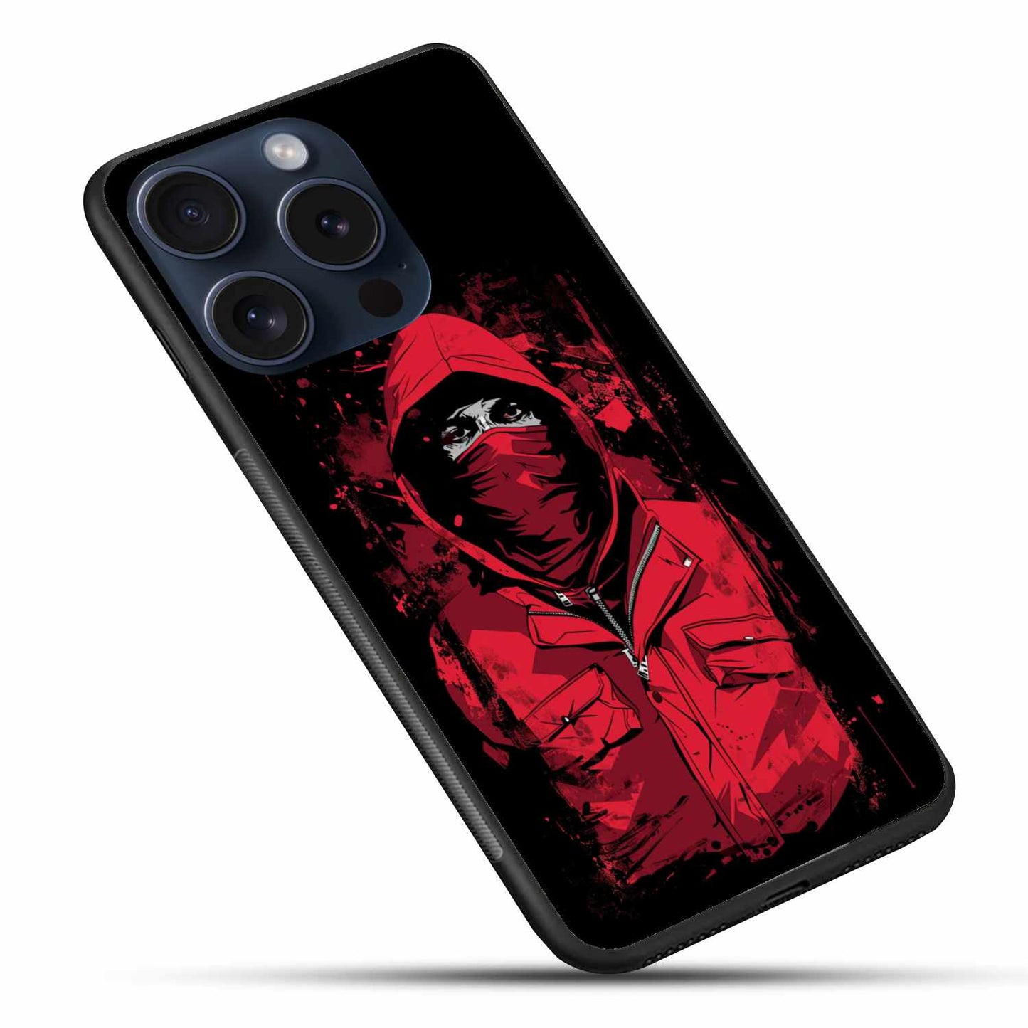 Man in red Hood Printed Original Glass Cover
