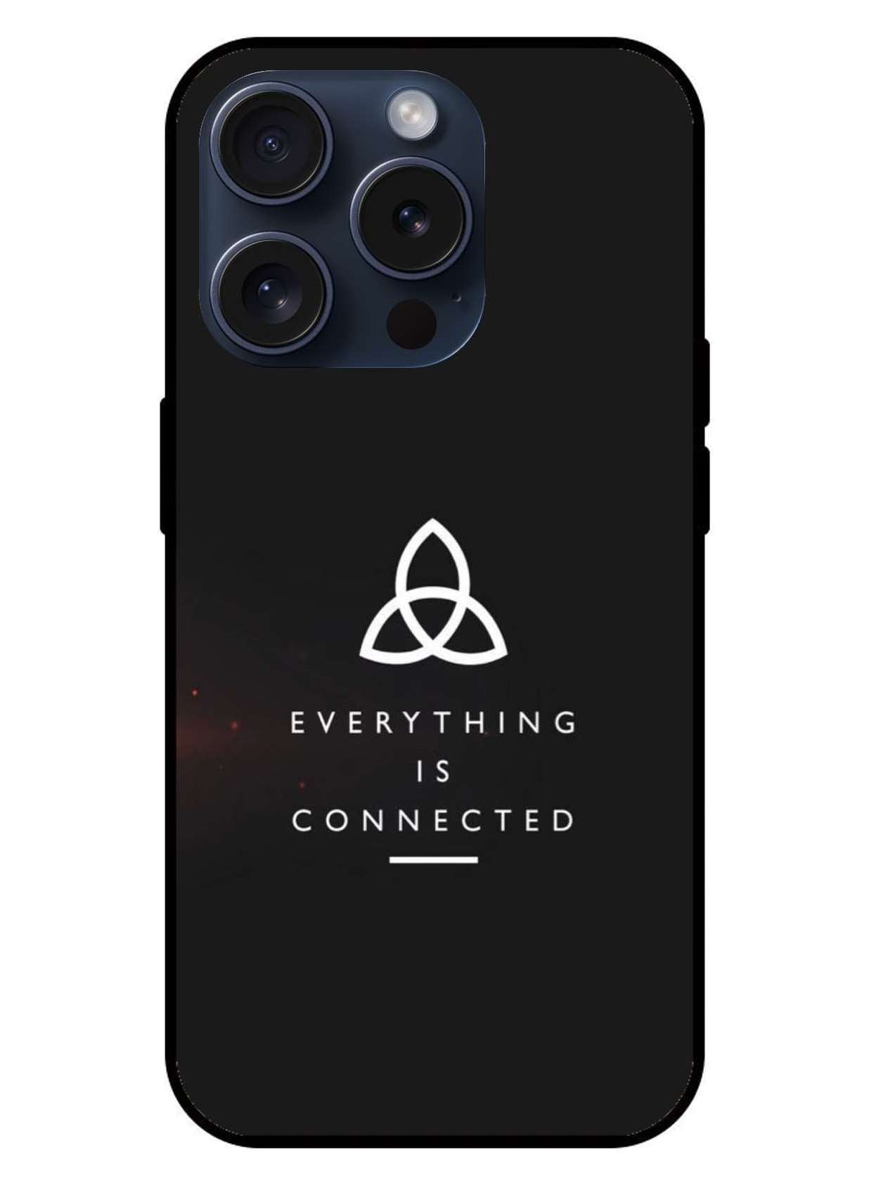 Every thing is connected Original Glass Glossy Finish Back Cover
